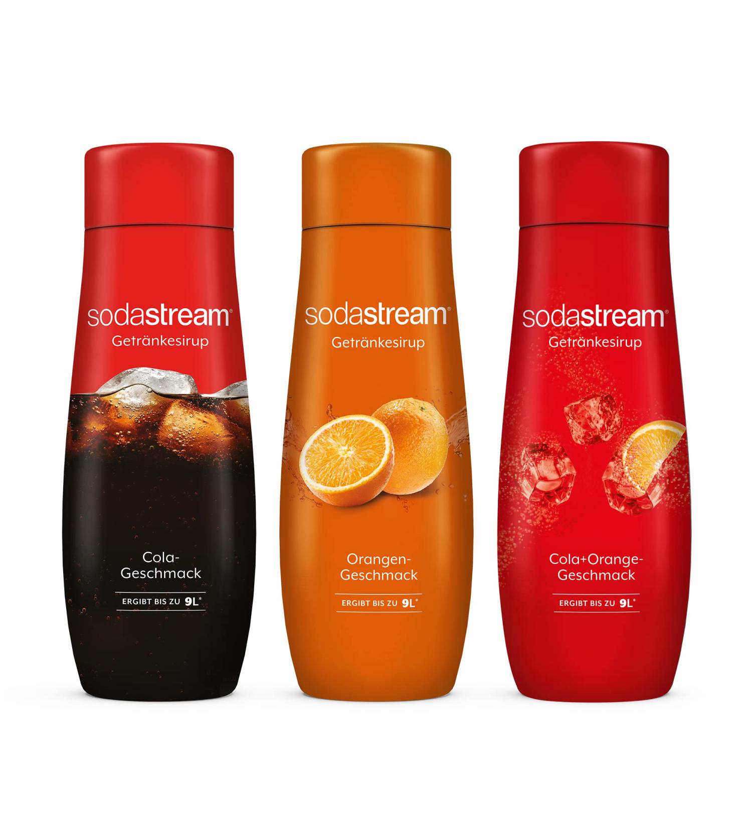 SodaStream Syrup Bundle - Cola & Orange - 3x440ml for 9 Liters of Refreshing Beverages | SST Classics - Buy Online on SooperMarket.com