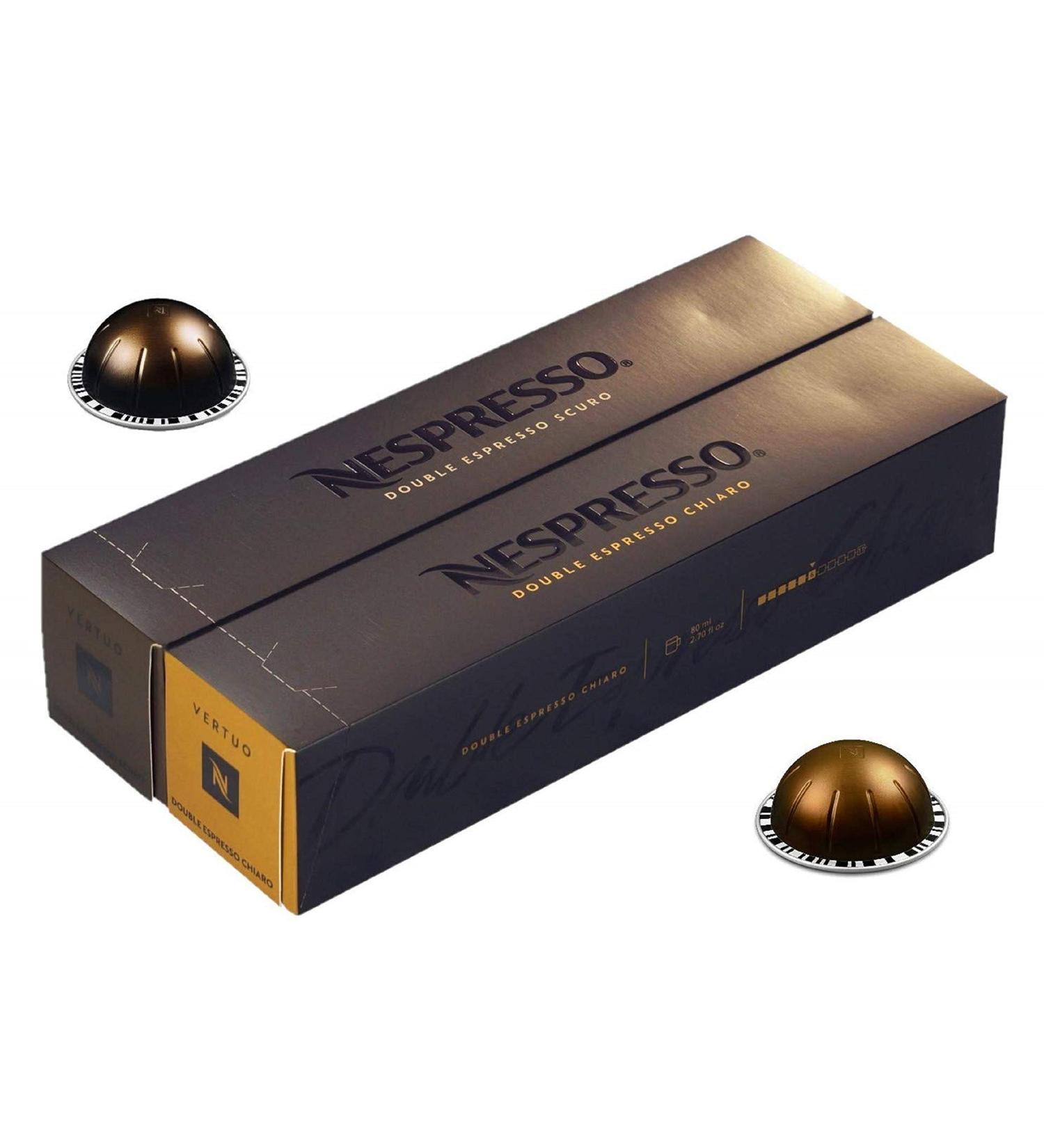  European Version Nespresso VertuoLine Double Espresso (2.7 ounce) Variety Chiaro and Scuro 20 Capsules - Buy Online on SooperMarket.com