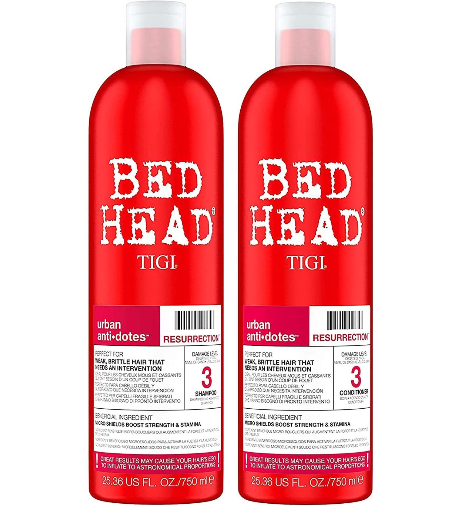 Bed Head by TIGI Urban Antidotes Resurrection Shampoo & Conditioner 25.36 fl oz - 2 Pack - Buy Online on SooperMarket.com