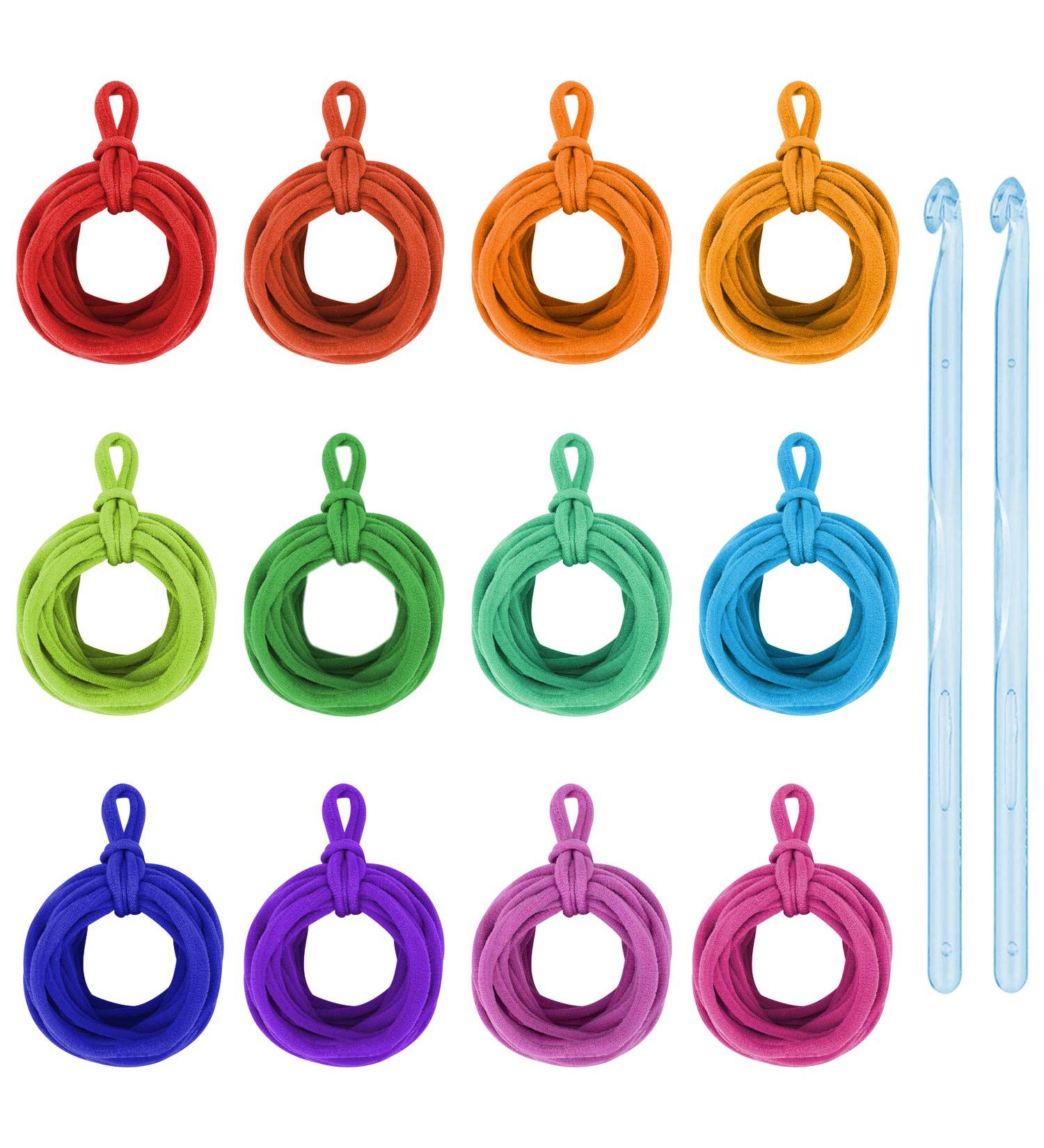 12 Colors Ourtroness Loom Potholder Loops Refill - 192 Pieces for Kids DIY Crafts | Compatible with 7 Inch Weaving Loom - Buy Online on SooperMarket.com