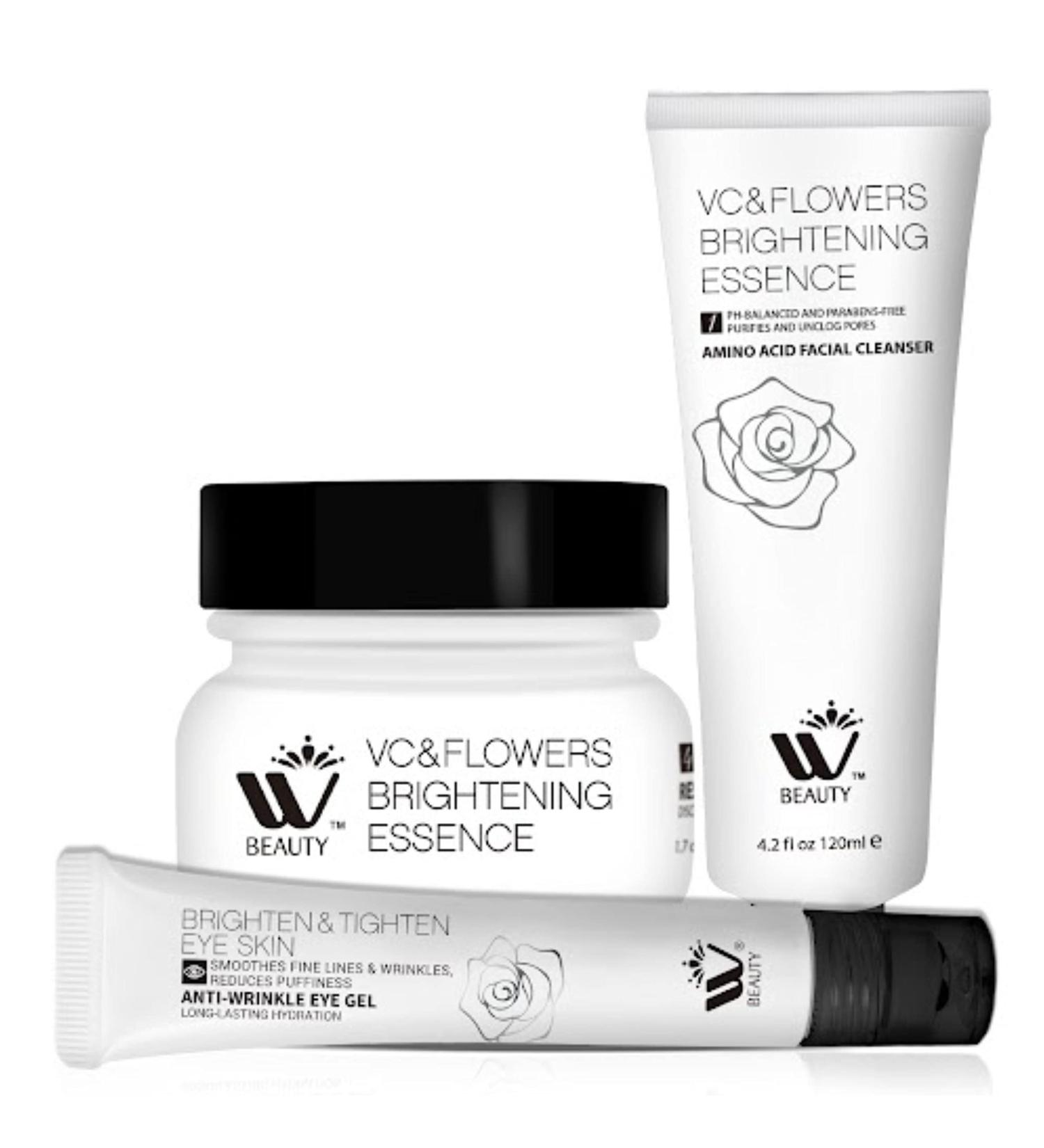 Shop WBM Skin Care Essentials: Oil-Free Facial Cleanser Eye Gel & Hydration Night Cream - International Shipping Available - Buy Online on SooperMarket.com