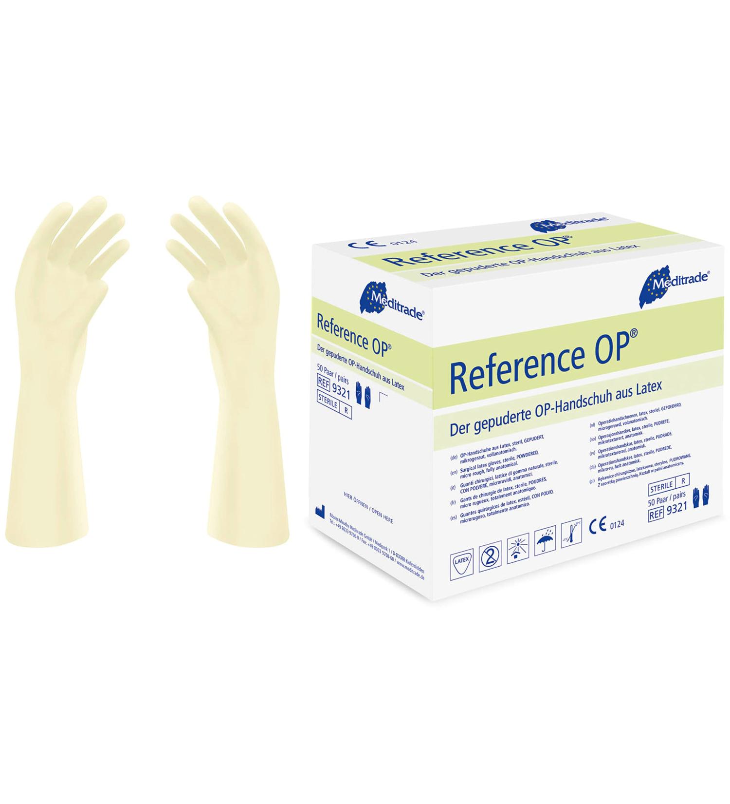 OP Surgical Glove Pure Latex Sterile Powdered Size 8.5 x50pairs - Buy Online on SooperMarket.com