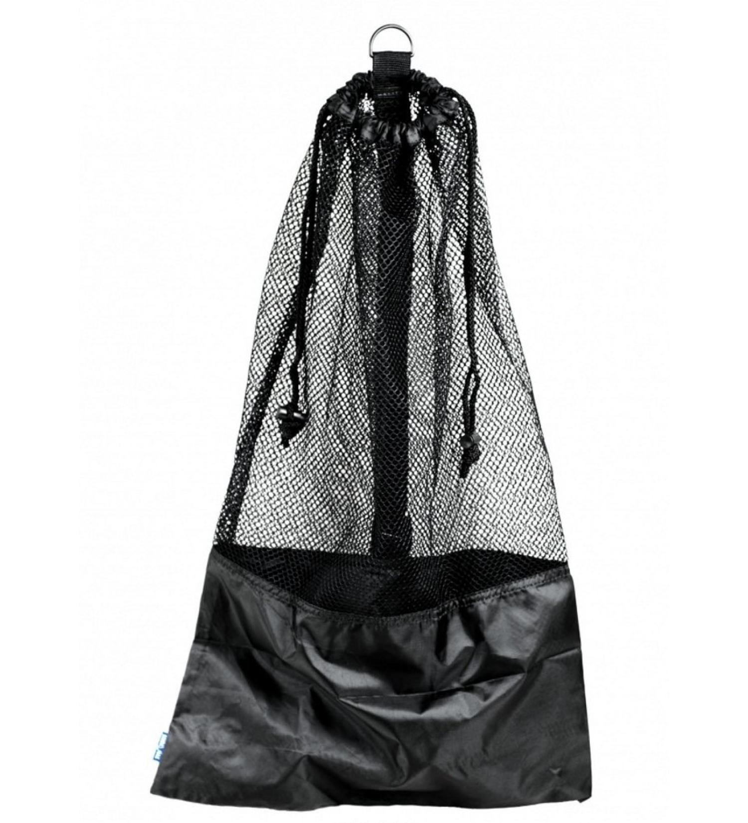 Black Snorkel Bag! Mesh Draw String w/Shoulder Strap