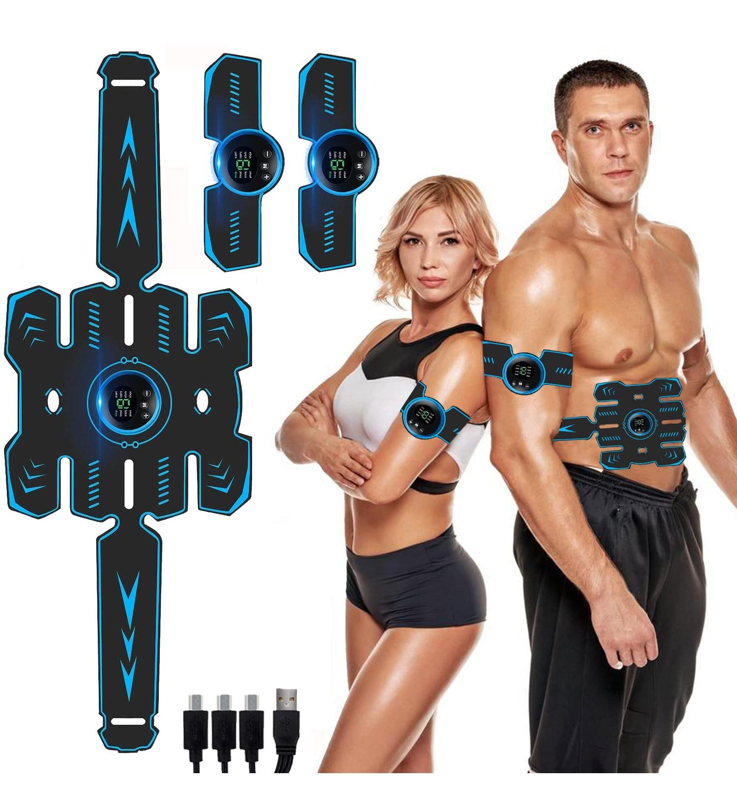 Abdominal Toning Belt Trainer | Waist Trimmer for Men and Women | Abs Workout Equipment - Buy Online on SooperMarket.com