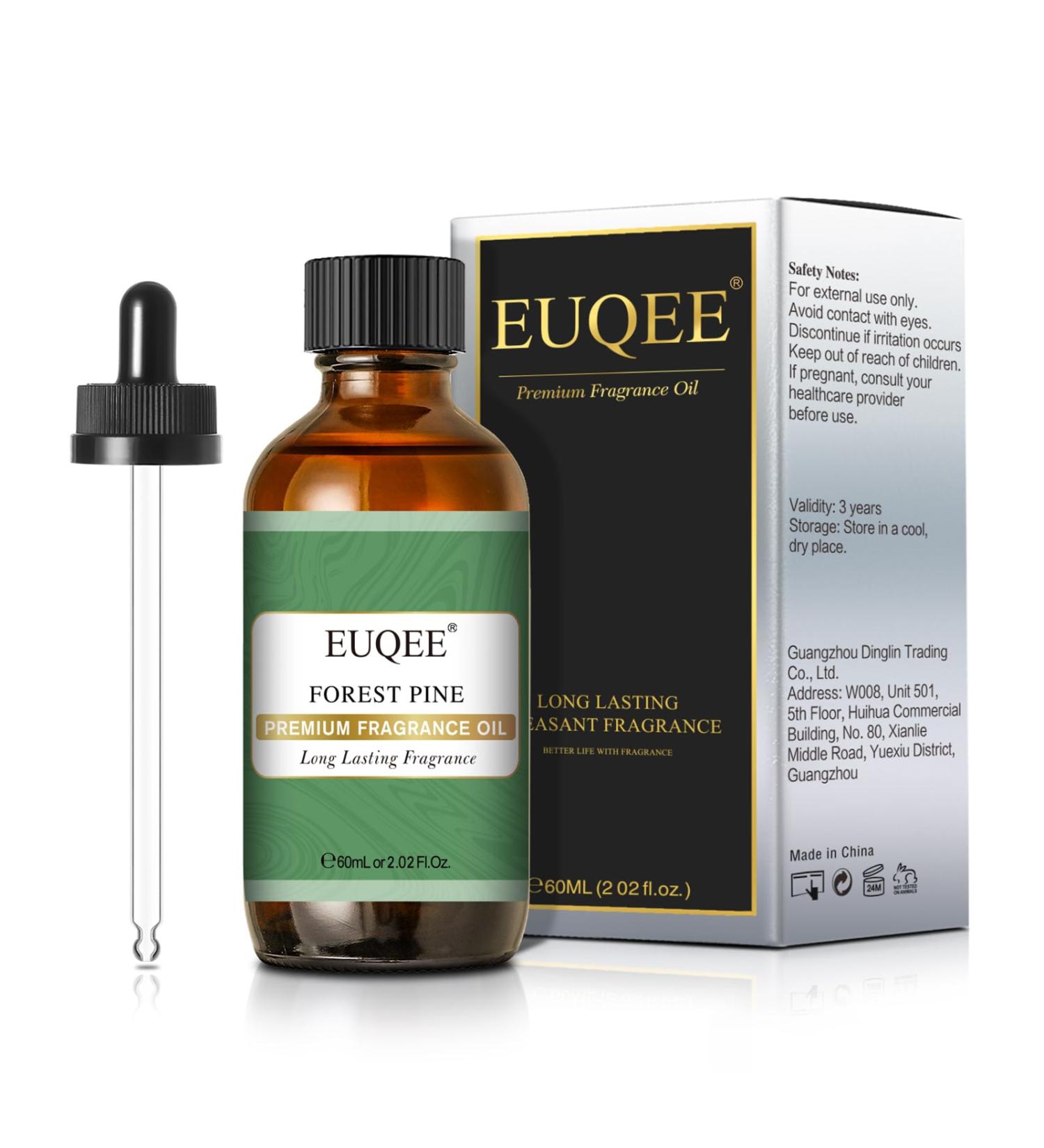 EUQEE Forest Pine Fragrance Oil 60ml - Premium Grade Aromatherapy Essential Oil for Diffusers and DIY Candle Making - Buy Online on SooperMarket.com