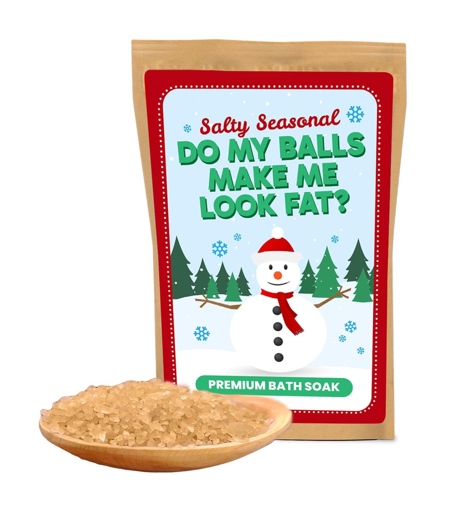 Snowman Balls Big Bath Soak | Premium Sea Salt Christmas Gift for Men | Funny Stocking Stuffer for Boyfriend & Husband | Perfect for Snowmen Lovers - Buy Online on SooperMarket.com