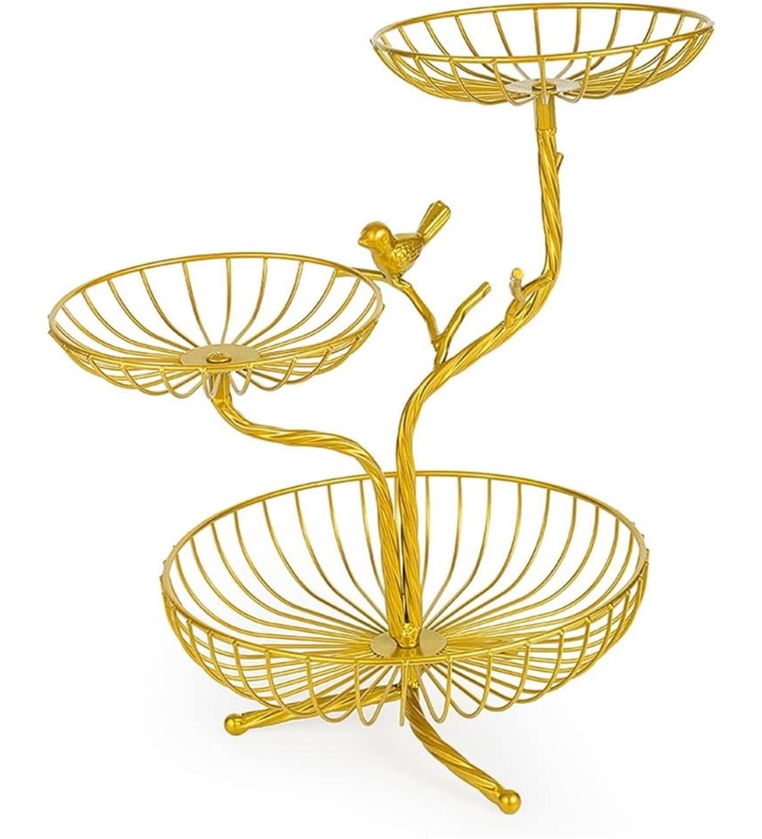 Kitchen Countertop Fruit Rack Fruit Basket Fruit Bowl Fruit Basket Bowl Fruit Basket Gold Fruit Bowl Table Decoration Fruit Basket Fruit Racks Vegetable Snacks Holder Fruit Racks (Color : 3 Tier) - Buy Online on SooperMarket.com