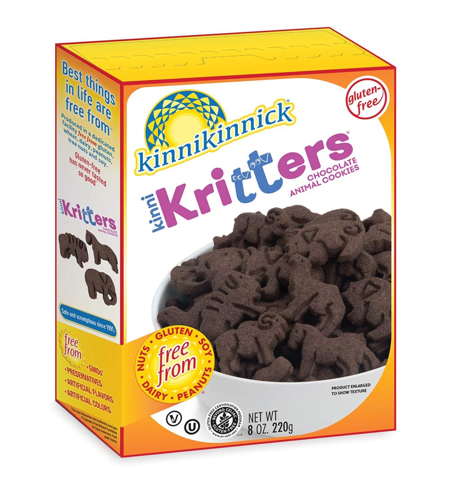 Kinnikinnick Gluten Free KinniKritters Chocolate Animal Cookie 8oz/220g - Pack of 6 - Buy Online on SooperMarket.com