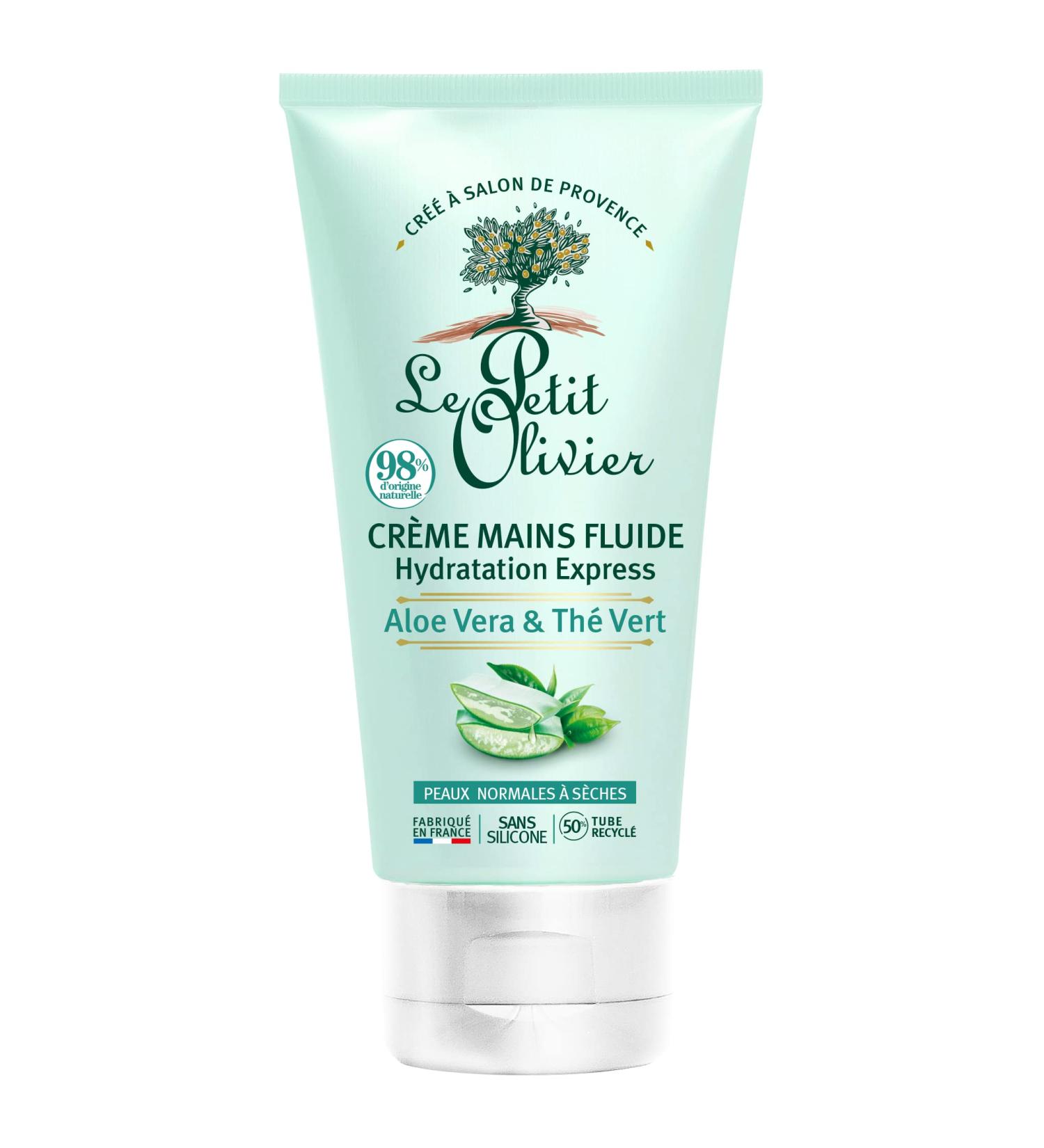 Le Petit Olivier Express Moisturizing Hand Cream - Aloe Vera and Green Tea for Women 2.5 oz - Buy Online on SooperMarket.com