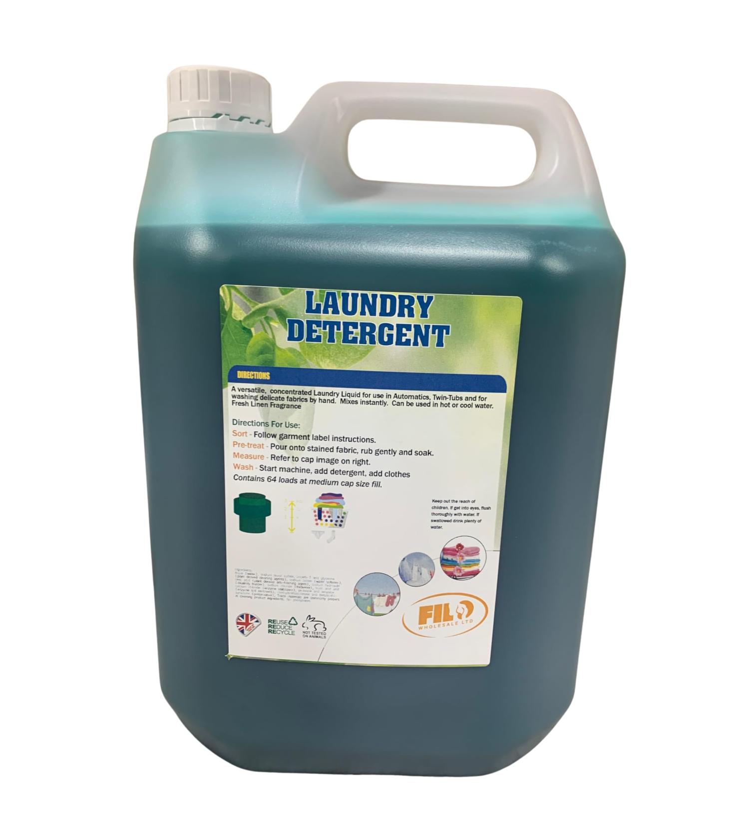 Filo Laundry Detergent - Laundry Liquid 5 Litre Fresh Linen Fragrance 64 Wash