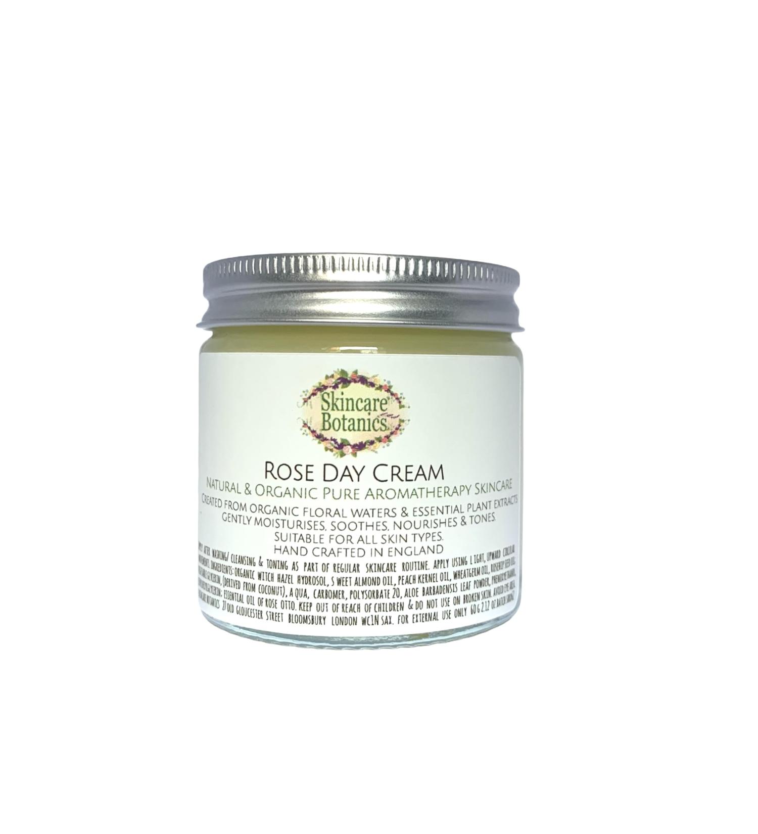 Skincare Botanics Organic & Natural Botanical Rose Day Cream - Cruelty Free Paraben free Palm Oil Free Plastic Free Handcrafted in the UK - Buy Online on SooperMarket.com