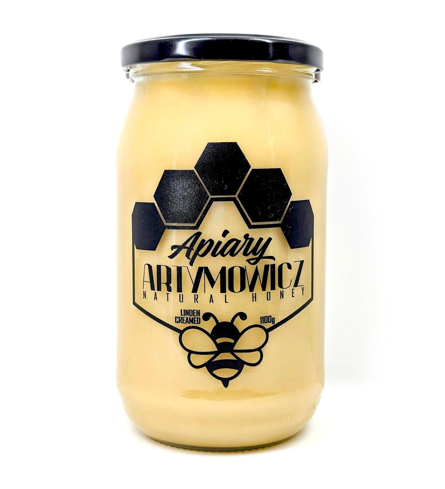 APIARY ARTYMOWICZ Premium Linden Creamed Honey - 100% Pure Natural Sweetener - 1100g - Buy Online on SooperMarket.com