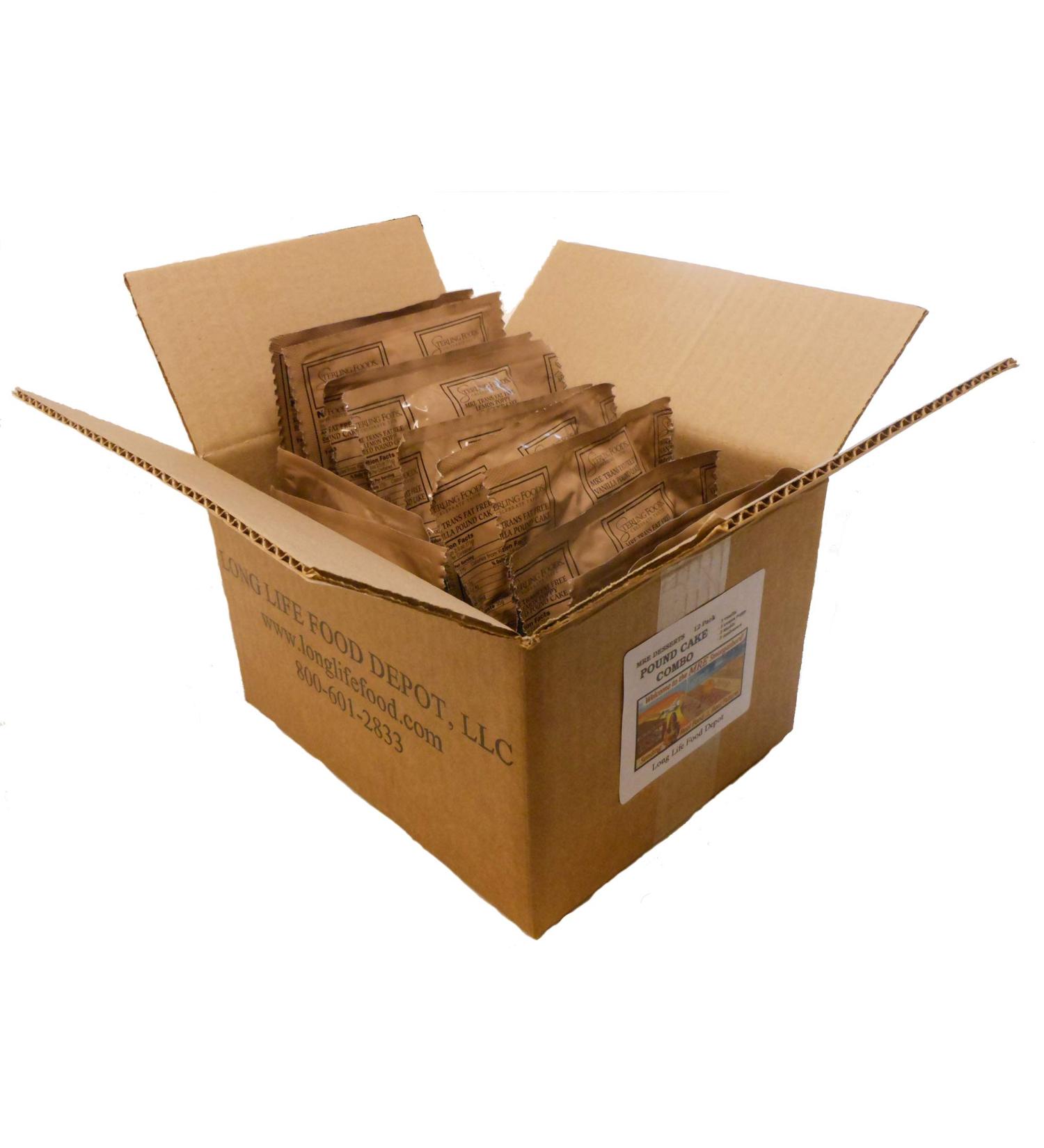 MRE Pound Cake Combo - 12 Pack
