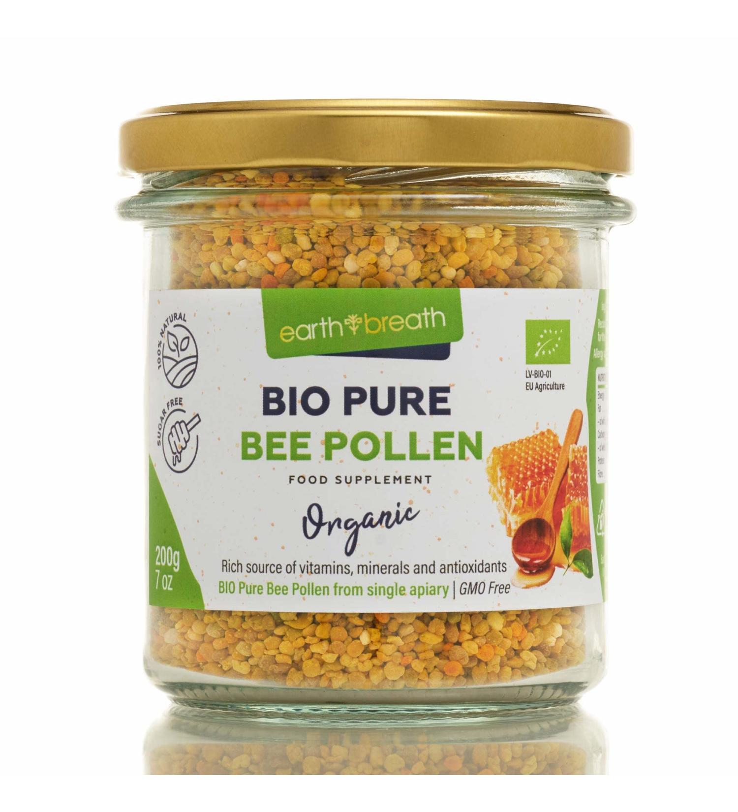 Earthbreath Pure Bee Pollen Granules 200g - Raw Natural & Additive-Free - Buy Online on SooperMarket.com