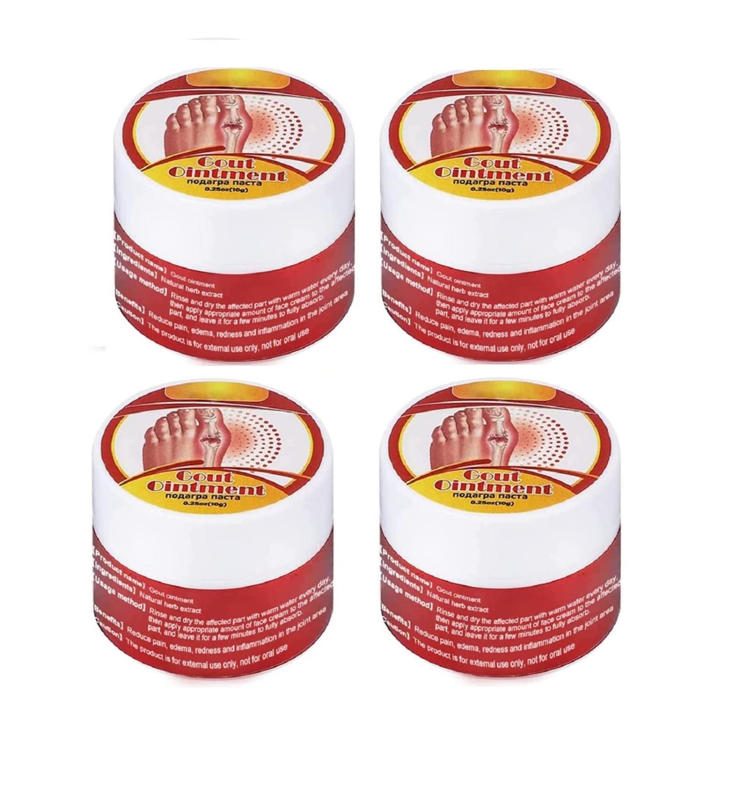 4Pcs Bunion & Joint Pain Relief Cream Set - Soothes Toe Stiffness, Gout, Cervical Spine & Knee Pain - Buy Online on SooperMarket.com