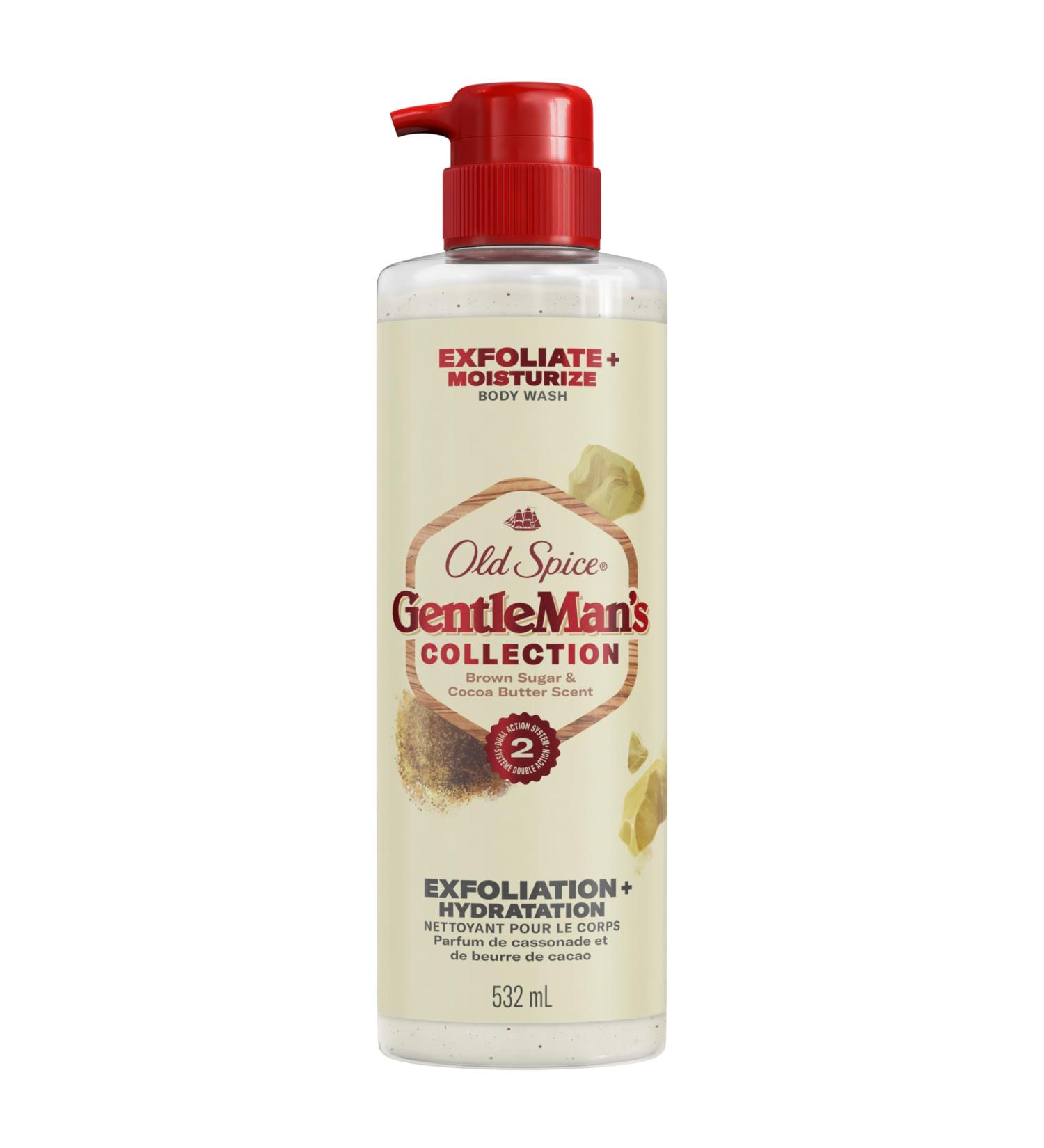 Old Spice Gentleman's Blend Exfoliating Body Wash Brown Sugar & Cocoa Butter 532ml - Buy Online on SooperMarket.com