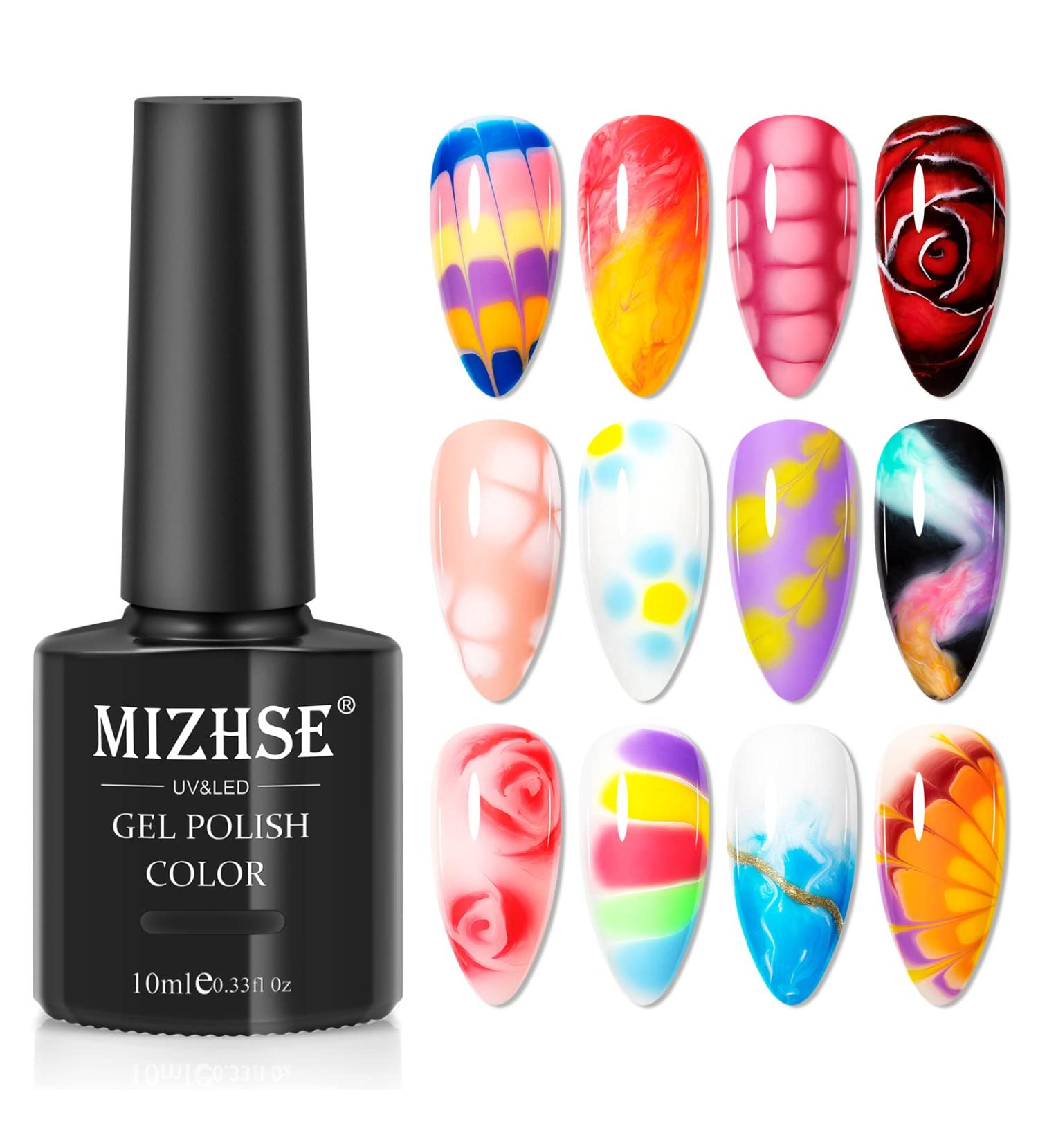 Buy MIZHSE Blooming Gel Nail Polish - Clear Soak Off UV LED Gel for Nail Art 10mL | International Shipping - Buy Online on SooperMarket.com