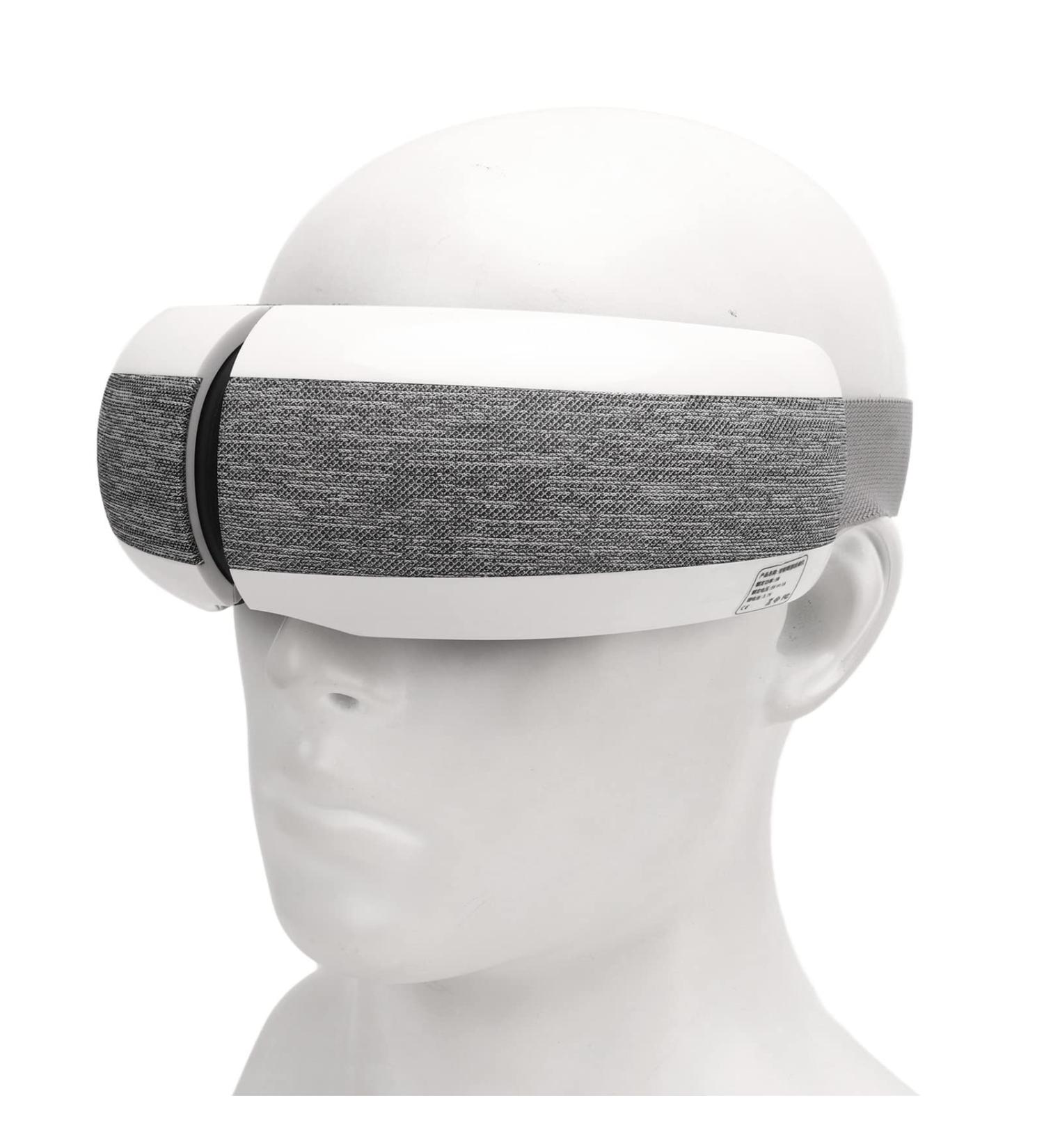 Rechargeable Eye Massage Device - Warmth Vibration & Compression - Bluetooth Mask for Eye Circles & Dry Eyes - 4 Modes - Buy Online on SooperMarket.com