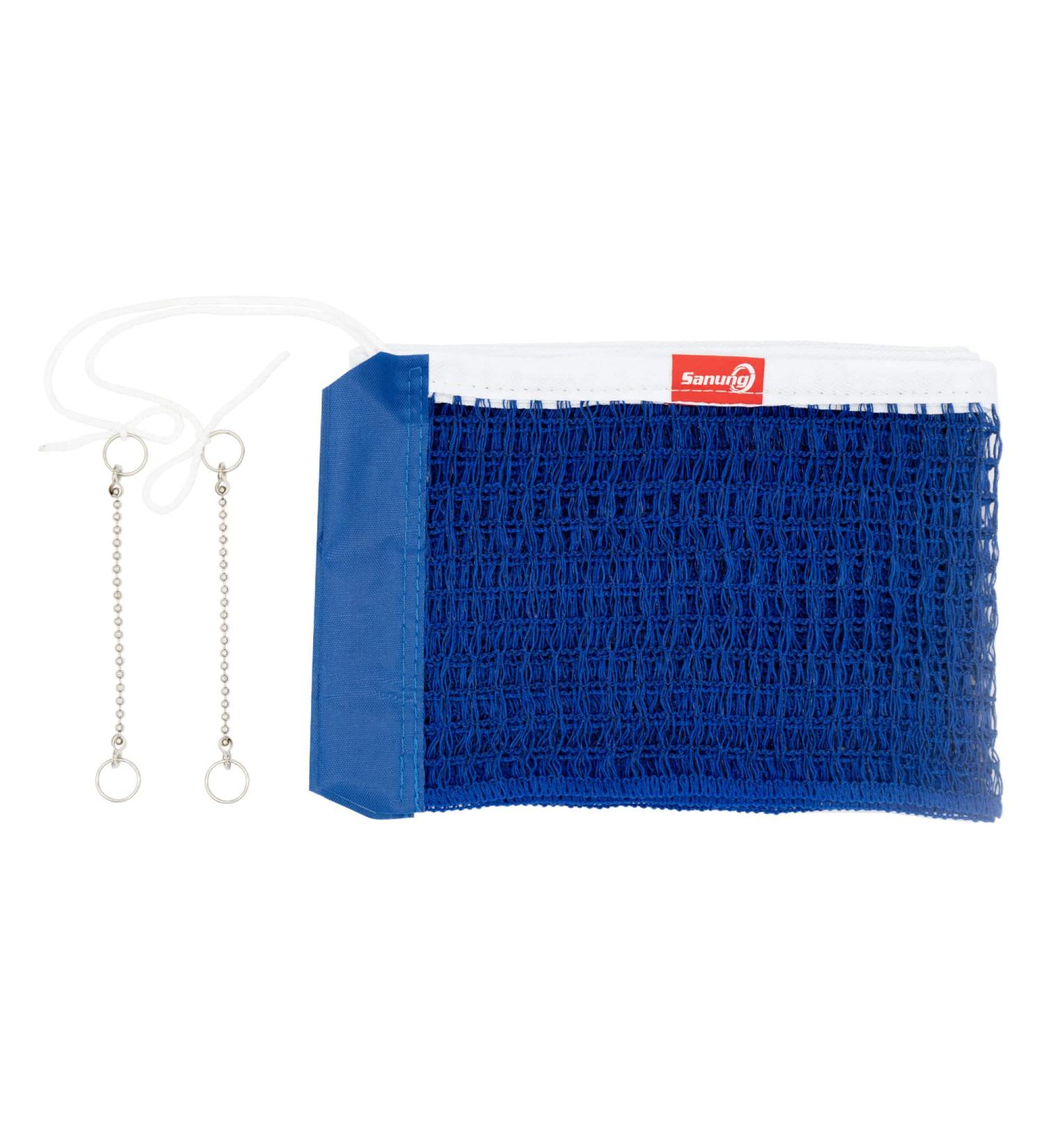 Sanung C-X2 Professional Table Tennis Net | Thick Adjustable Cotton Net with 2 Chains | Indoor Outdoor Ping Pong Mesh Net - Royal Blue - Buy Online on SooperMarket.com