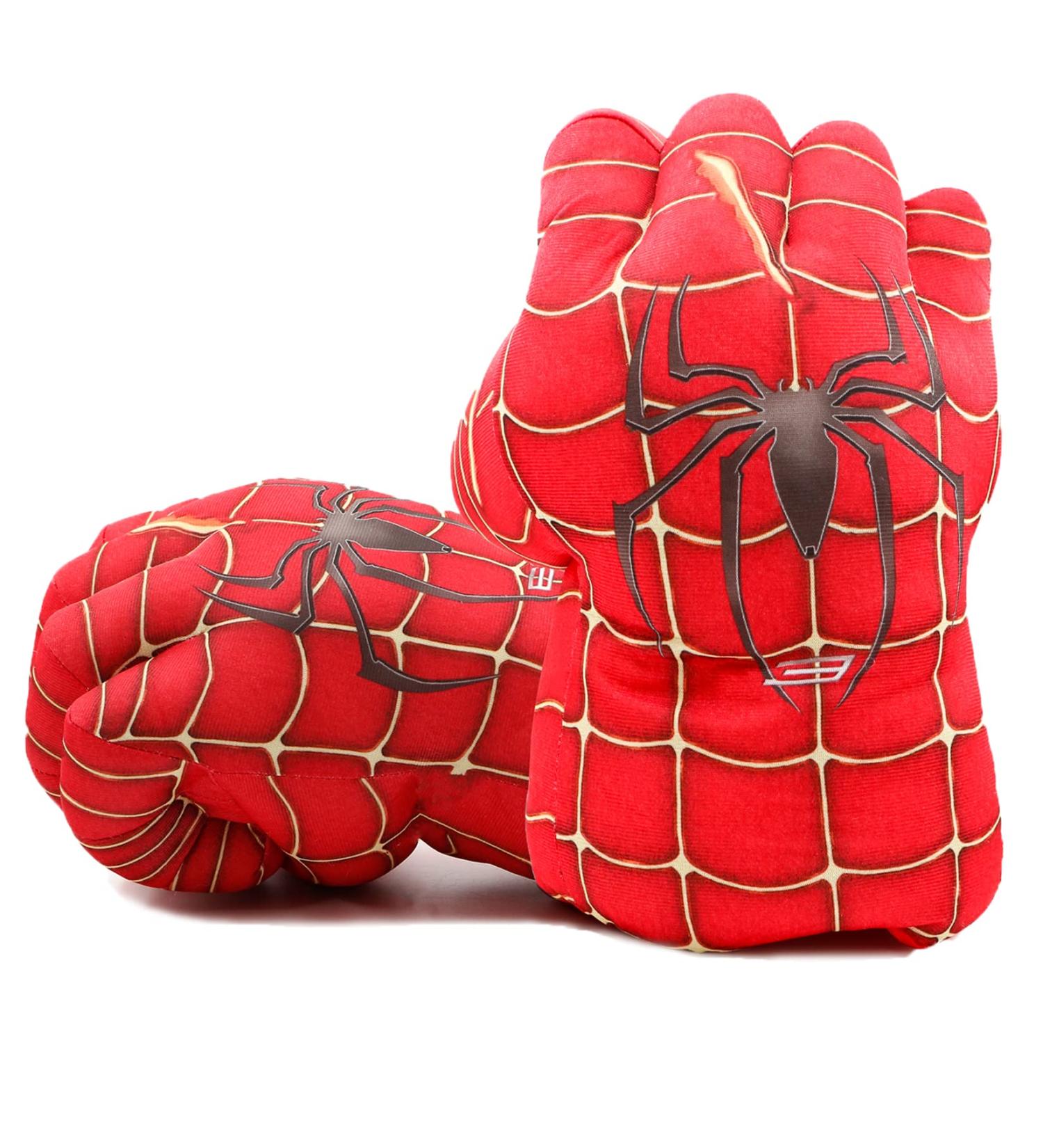 Kids Boxing Plush Superhero Gloves - Red | Fun Hands Fists Toys - Buy Online on SooperMarket.com