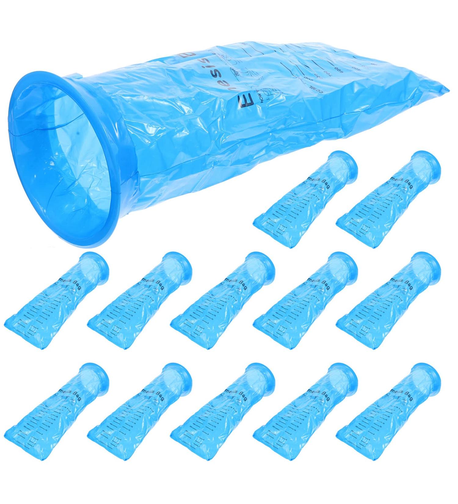 SUPVOX 25Pcs 1000ml Vomit Bags - Leak Resistant Portable Disposable Emesis Bags for Travel Motion Sickness - Car, Airplane, Taxi - Buy Online on SooperMarket.com