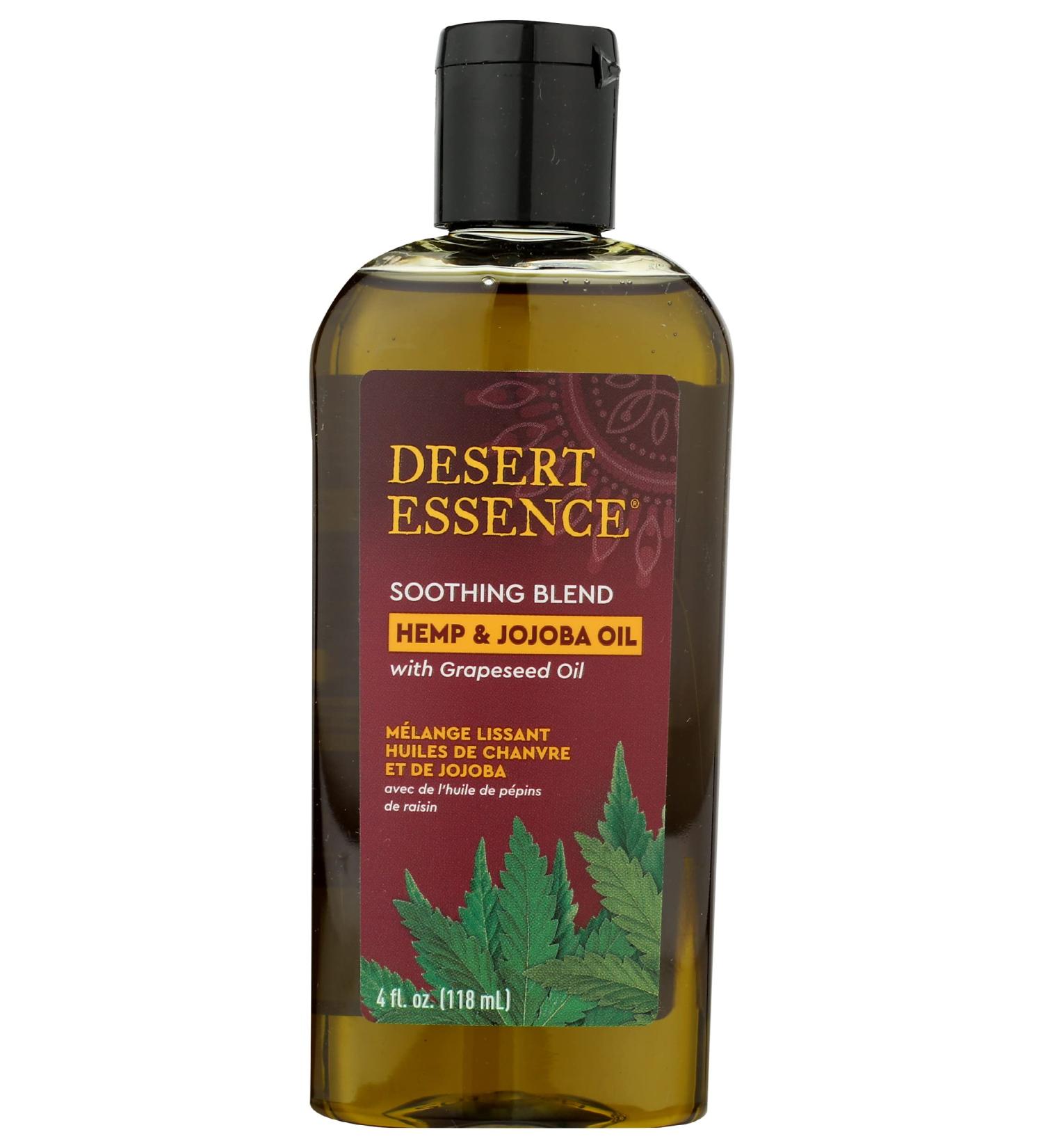 Shop Desert Essence Soothing Blend Jojoba & Hemp Oil - 4 FZ | Organic Skincare for All Skin Types - International Shipping - Buy Online on SooperMarket.com