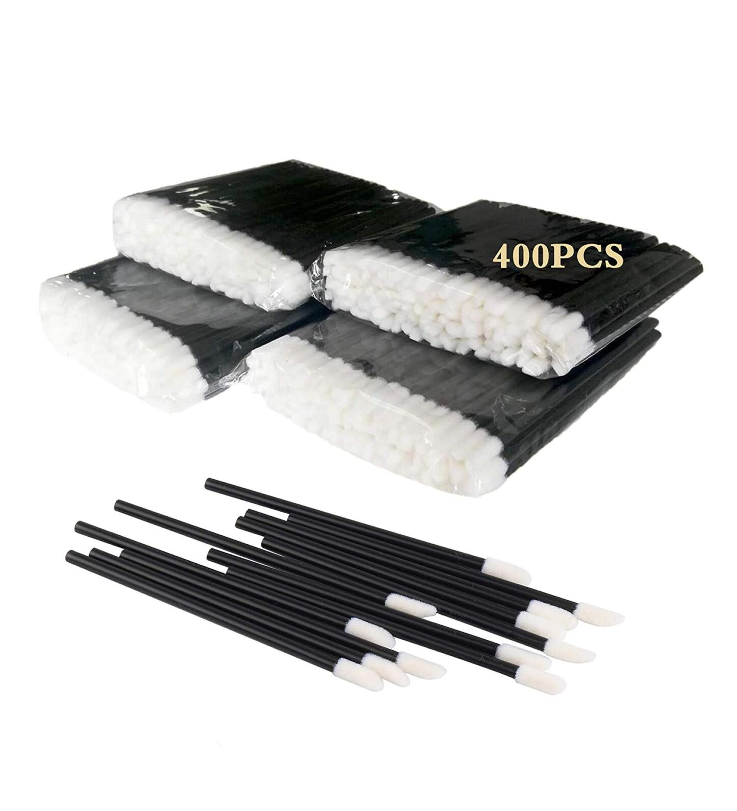 400PCS Disposable Lip Brushes - Makeup Applicators for Lipstick and Lip Gloss - Beauty Tool Kits in Black - Buy Online on SooperMarket.com