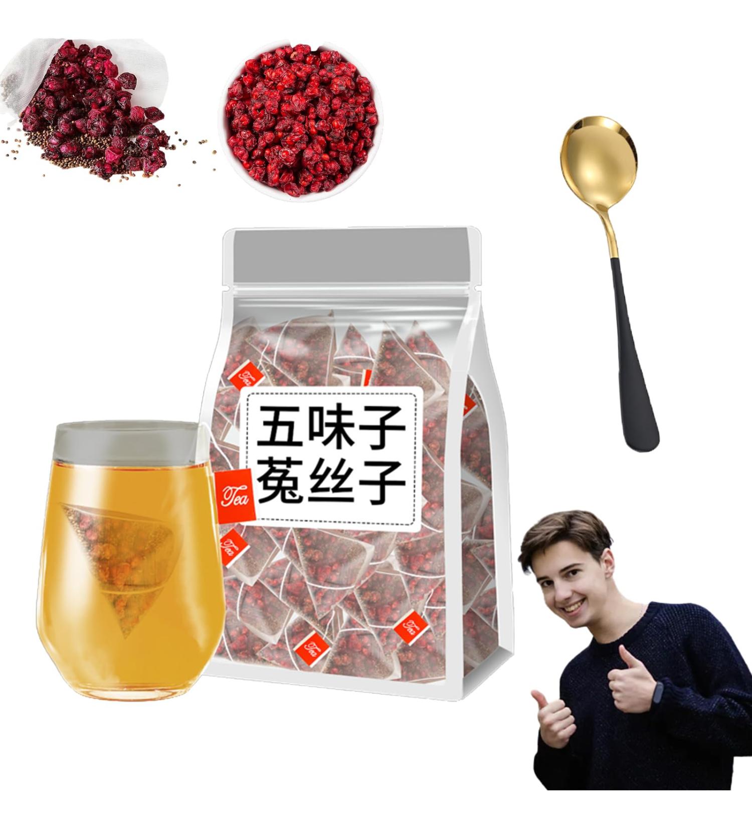 Men s Essentials Five Flavors Goji Berry Tea Five Flavors Goji Berry Tea Five Flavors Wolfberry Tea Health Liver Care Tea Schisandra Dodder Tea Chinese Kidney Care Tea (1 Bag(50 packs)) - Buy Online on SooperMarket.com