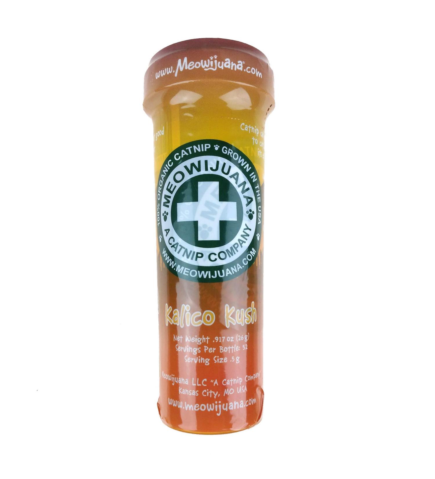 Meowijuana Kalico Kush - Large Bottle - Valerian Root and Catnip Blend - Buy Online on SooperMarket.com