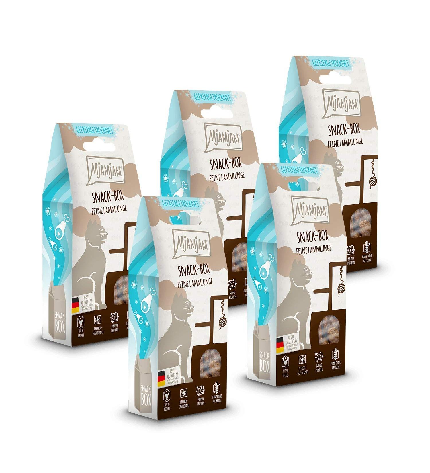 MjAMjAM Snack Box - Fine Lamb Lung Treats | 5 x 35g - International Shipping Available - Buy Online on SooperMarket.com