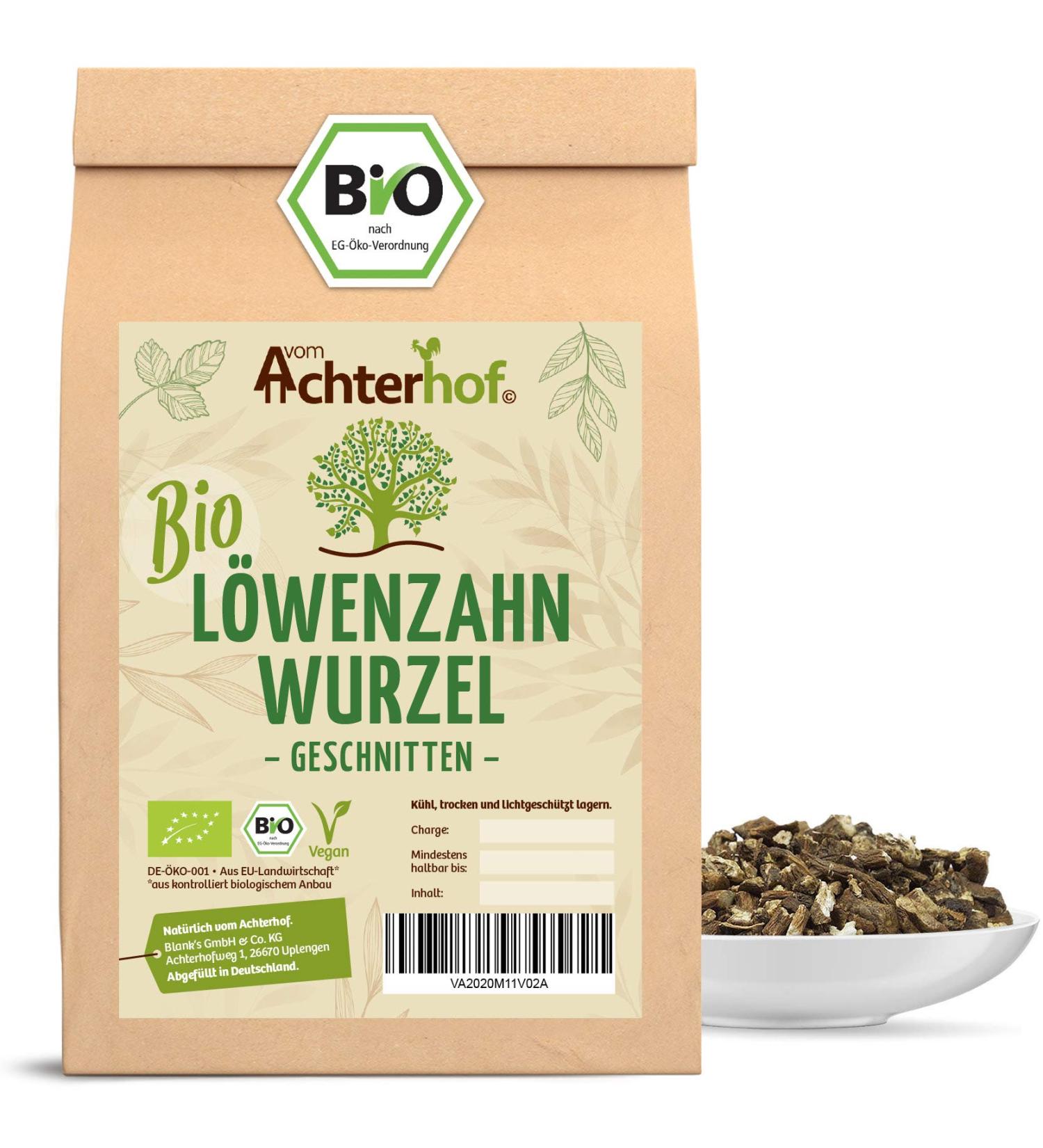 Organic Dandelion Root Cut 250g - Premium Dandelion Root Tea | Achterhof - Buy Online on SooperMarket.com