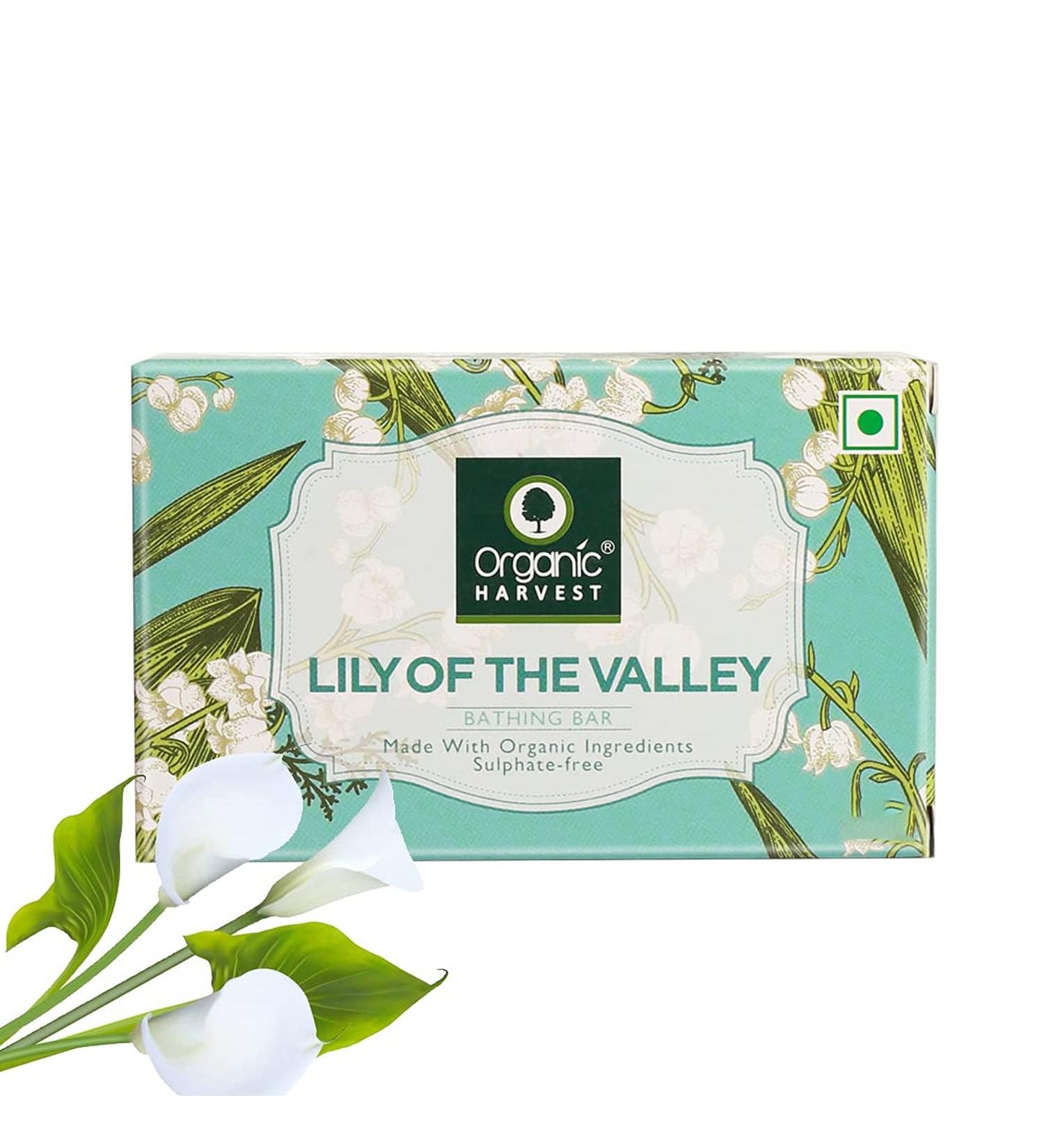 Lily of The Valley Bathing Bar | 100% Organic Paraben & Sulphate Free | Skin Moisturisation for All Skin Types | 125gm - Buy Online on SooperMarket.com