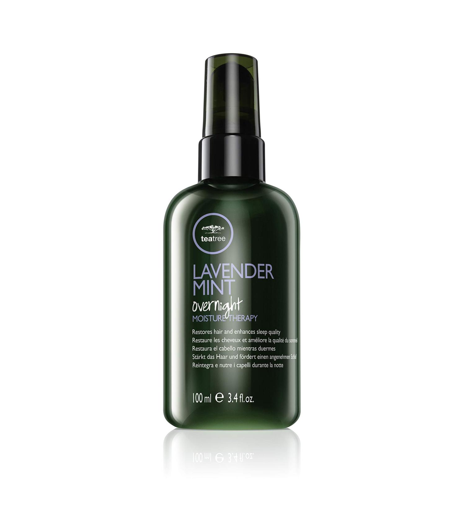 Tea Tree Lavender Mint Overnight Moisture Therapy Leave-In Treatment 3.4 fl. oz. - Restores Coarse, Curly, and Dry Hair, Enhances Sleep Quality - Buy Online on SooperMarket.com