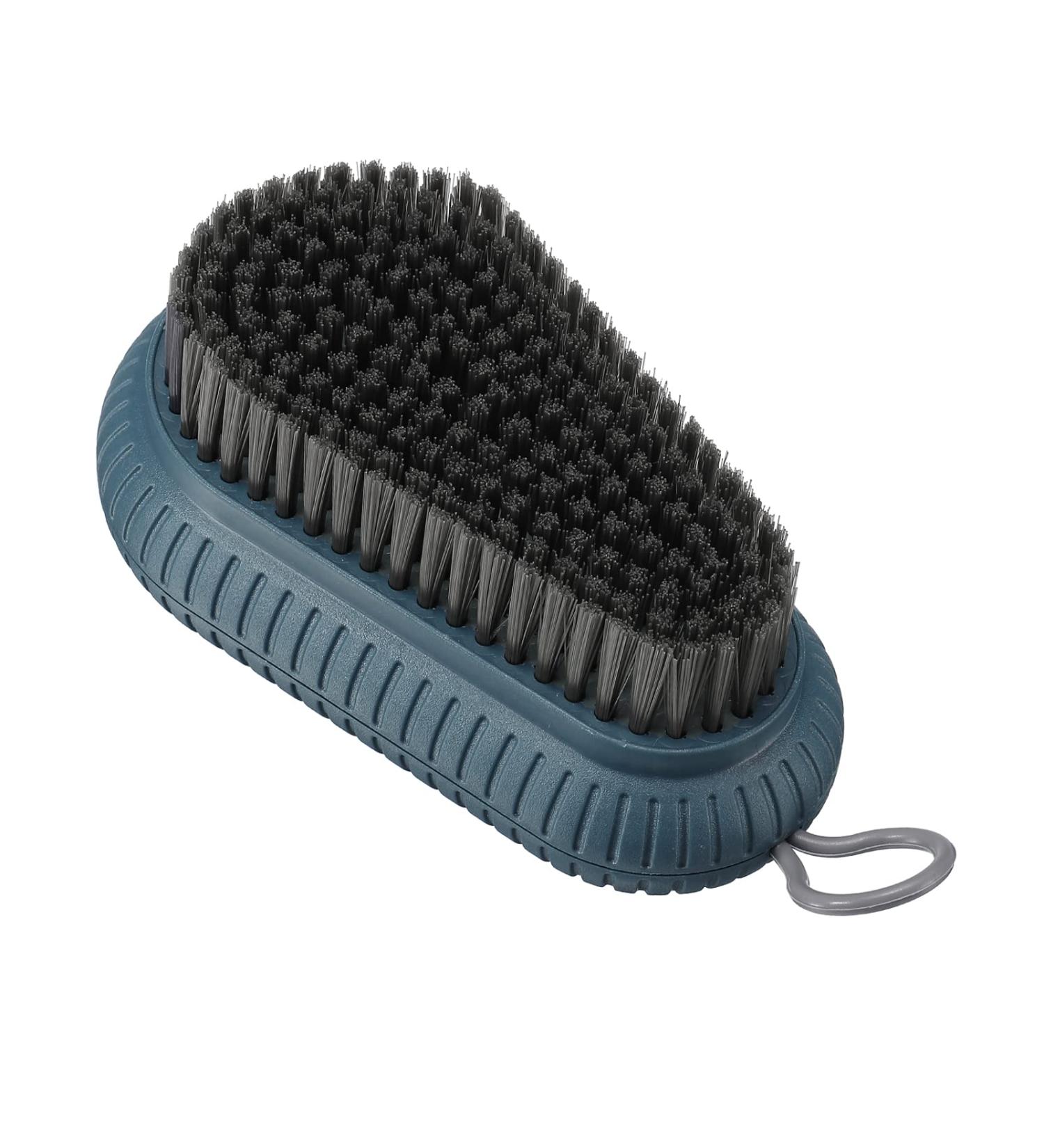 PATIKIL Cleaning Brush PP Bristles ABS Back with Hanging Hole Household Scrubbing for Shoes Sneakers Clothes Blue - Buy Online on SooperMarket.com