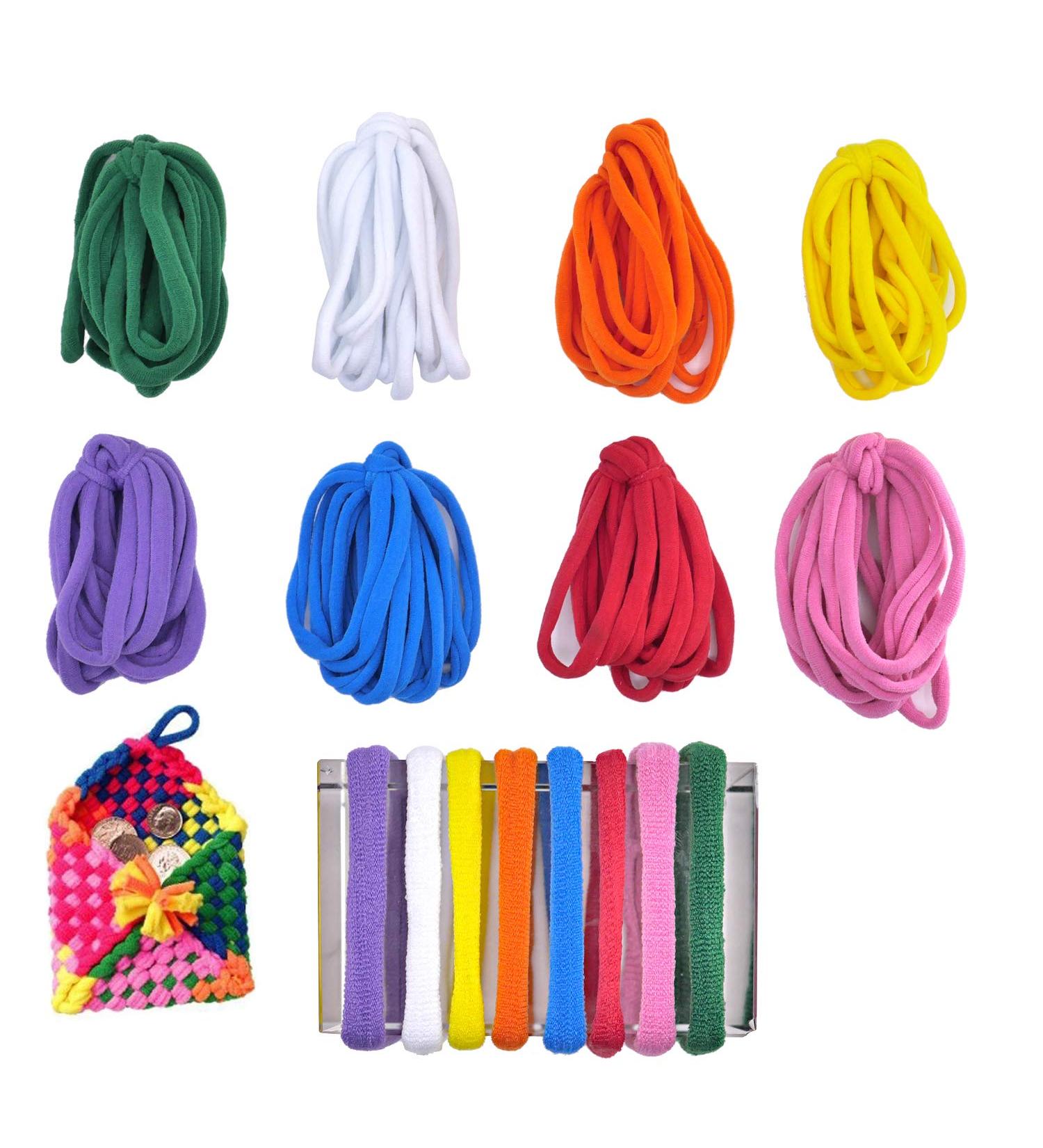 KRISMYA Kids Loom Loops Refills - 192 Pcs Colorful Weaving Loom Supplies for 7 Inch Loom - DIY Crafts for Kids - Buy Online on SooperMarket.com