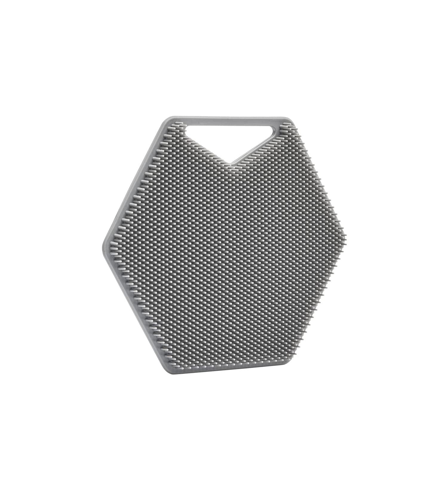 Tooletries Body Scrubber - Exfoliating & Deep Cleaning Silicone Bathroom Accessory - Grey - Buy Online on SooperMarket.com