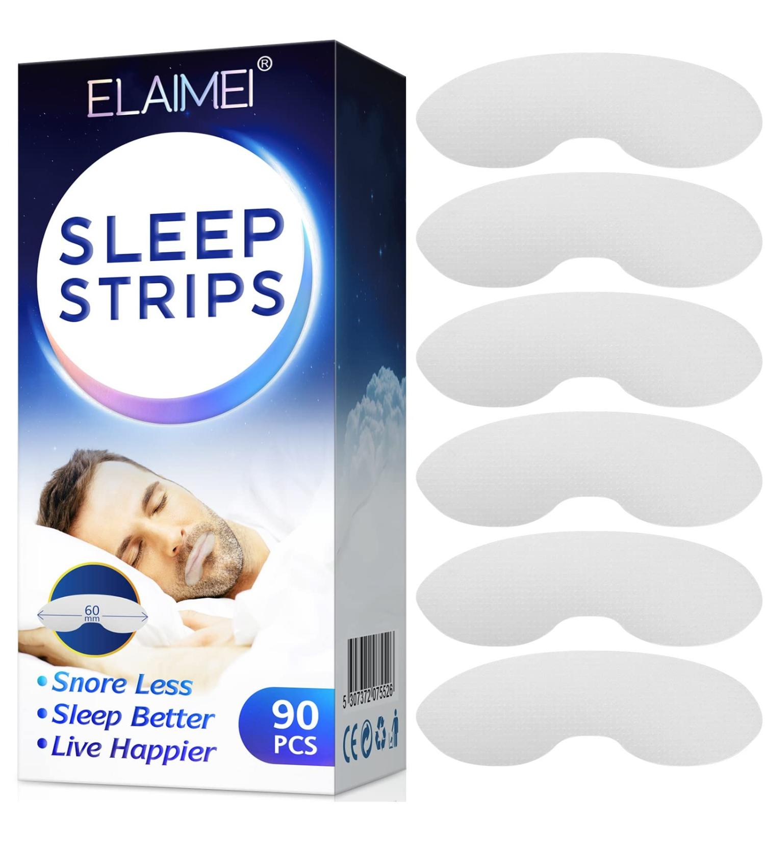90 PCS Mouth Tape for Sleeping - Anti Snoring Strips for Nasal Breathing - Improve Sleep Quality & Instant Relief - Buy Online on SooperMarket.com