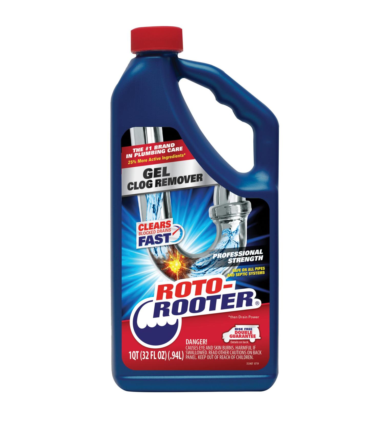 Roto-Rooter 351403 Gel Clog Remover - Powerful 32 oz Drain Cleaner for Fast Clog Removal | International Shipping Available - Buy Online on SooperMarket.com