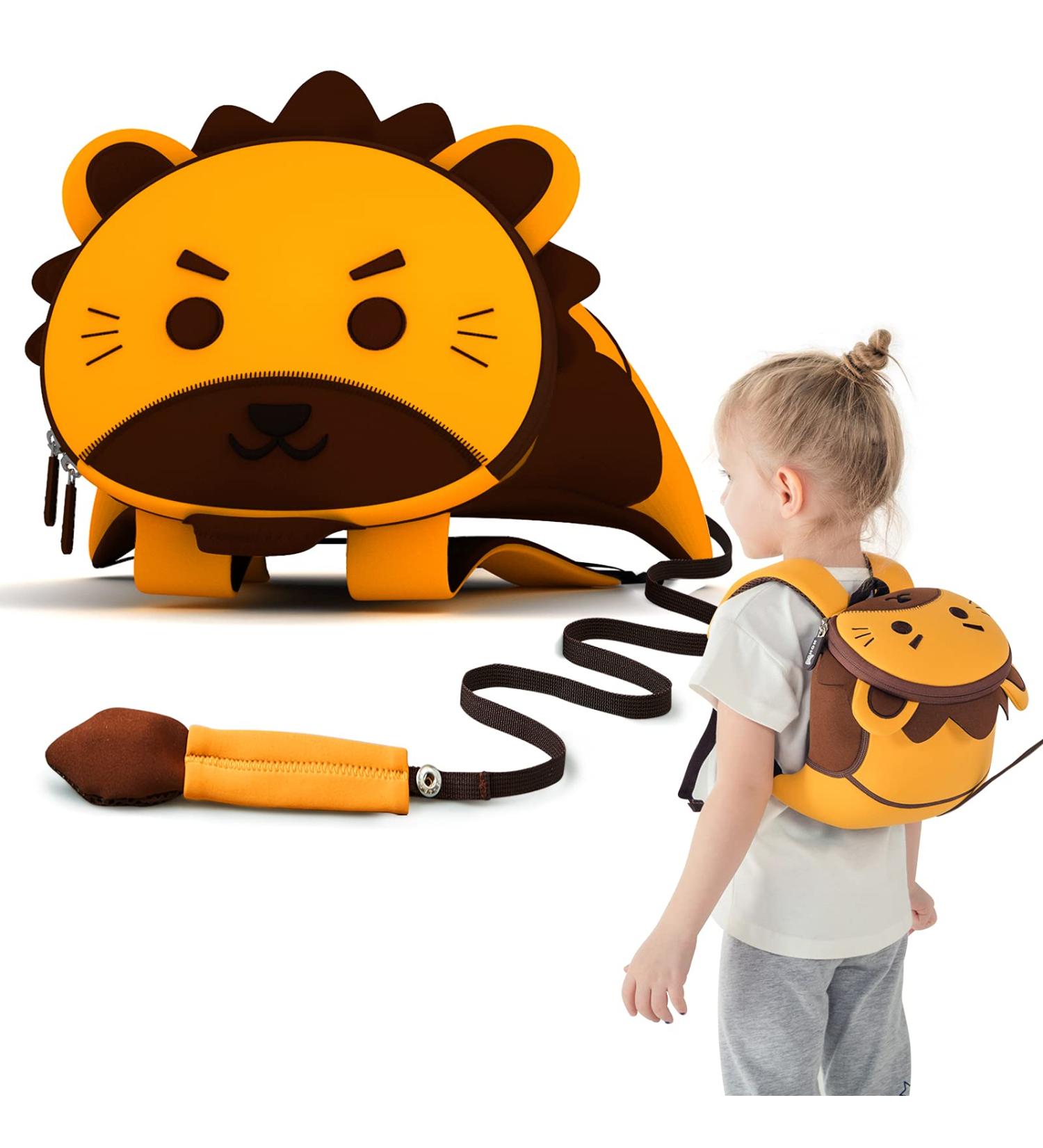 NOHOO Toddler Backpack Leash - Mini Cute Cartoon Animal Waterproof Travel Book Bag for Boys Girls 2-6 Years (Lion) - Buy Online on SooperMarket.com