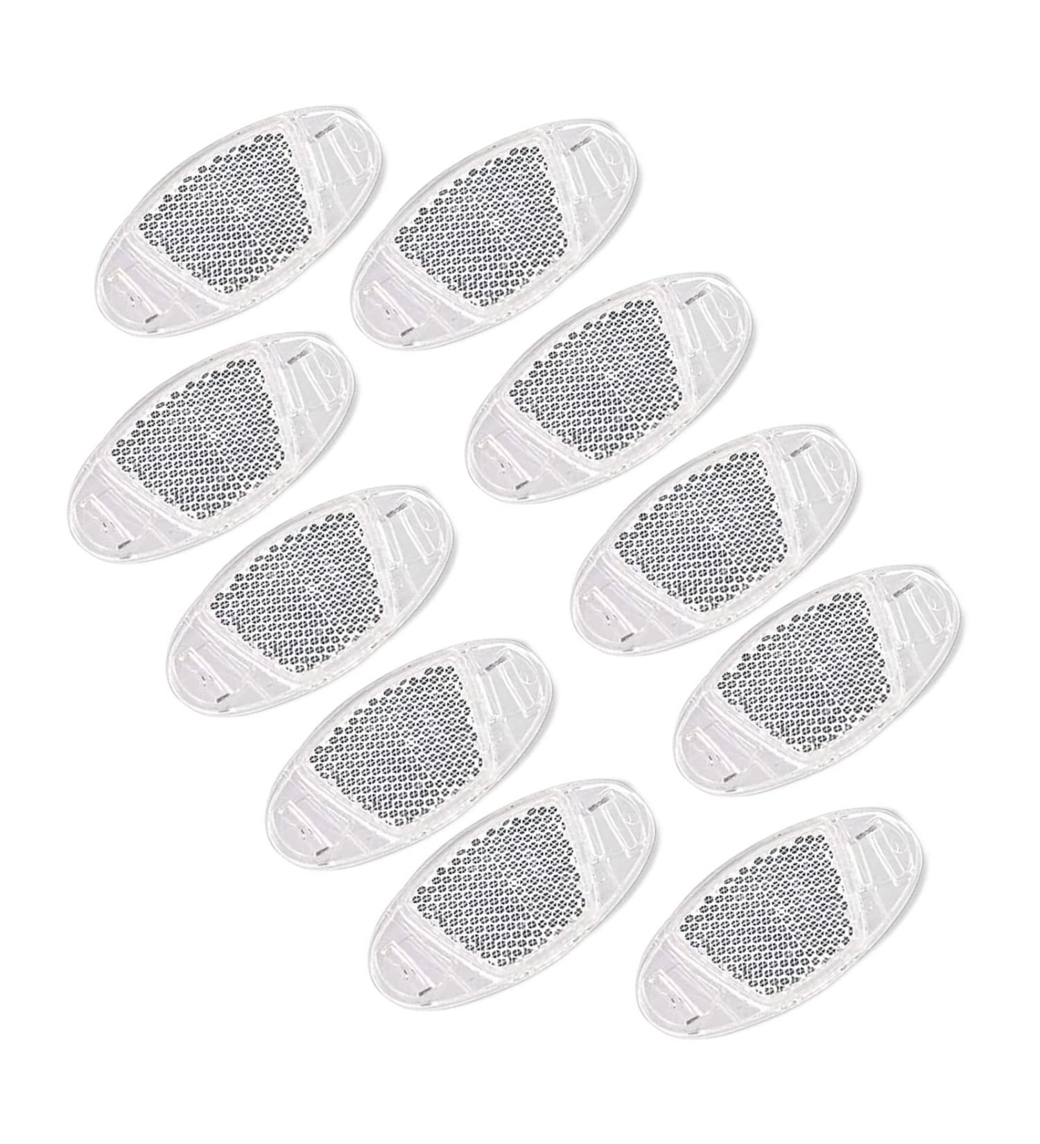 Anyuankw 10pcs Bicycle Spokes Reflectors - High Safety Cat Eye Reflectors & Warning Light for Bikes - White - Buy Online on SooperMarket.com