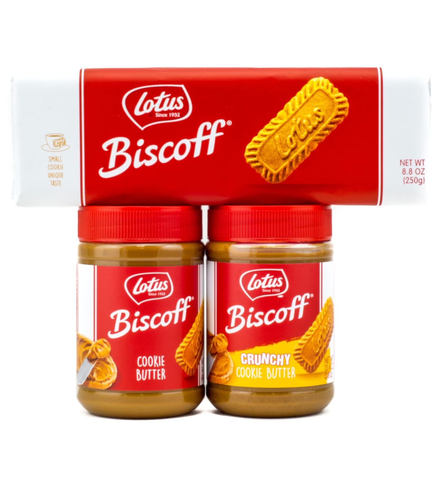 Biscoff Cookies & Butter Spreads Combo Pack Trio | Creamy & Crunchy Spreads + 32ct. Cookies - Buy Online on SooperMarket.com