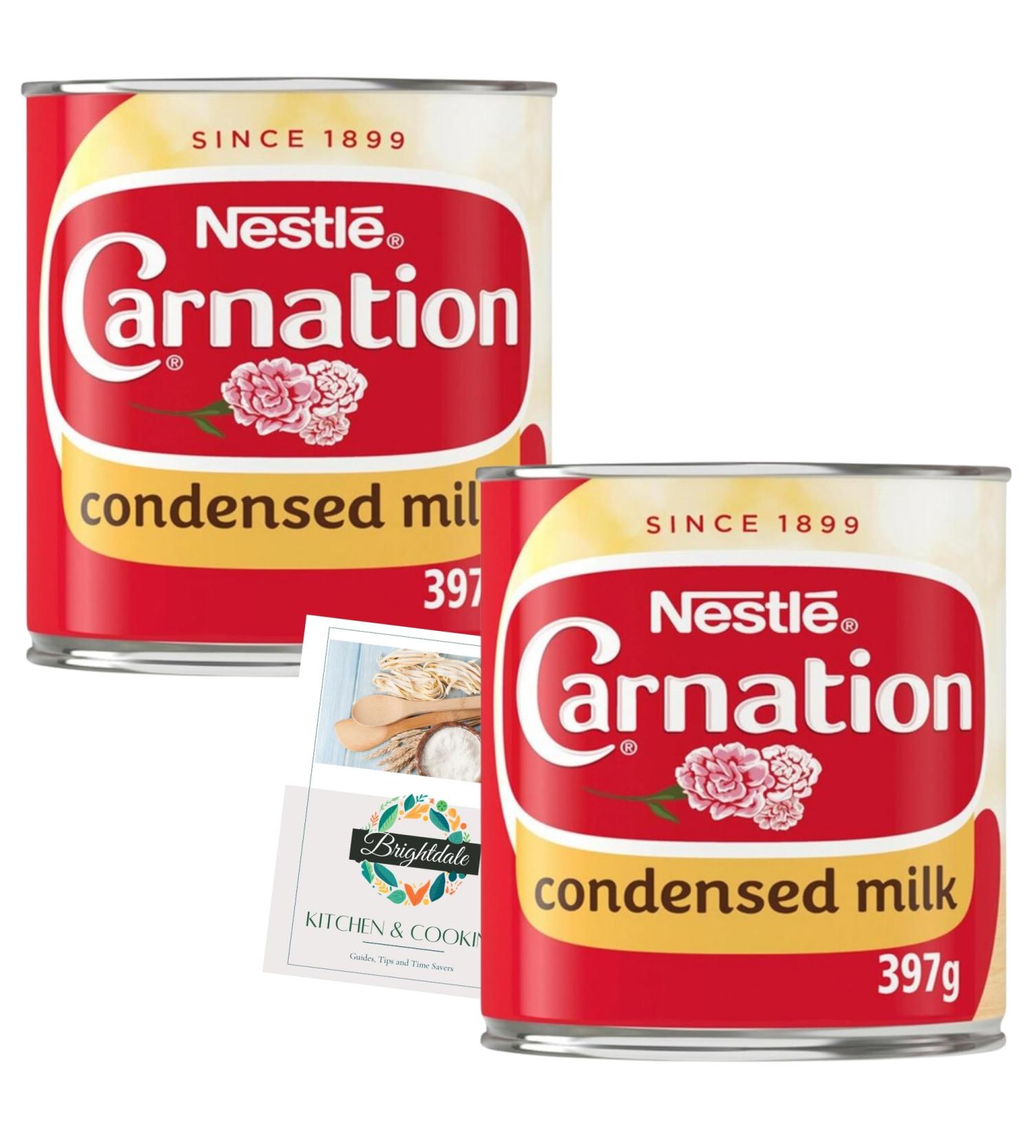 Condensed Milk Bundle With Nestle Carnation 2 Pack 397g + Brightdale Kitchen Booklet - Buy Online on SooperMarket.com