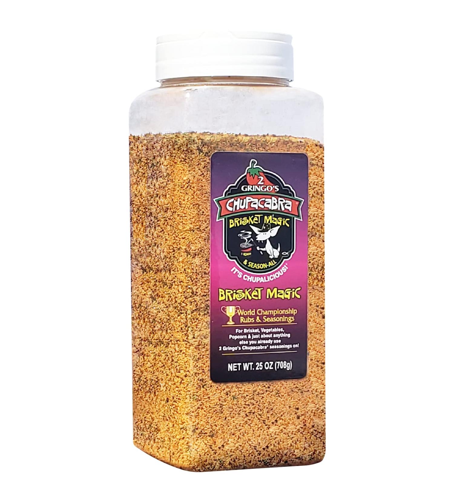 2 Gringos Chupacabra Brisket Magic Seasoning - 25oz | Authentic Blend for Perfect Brisket - Buy Online on SooperMarket.com