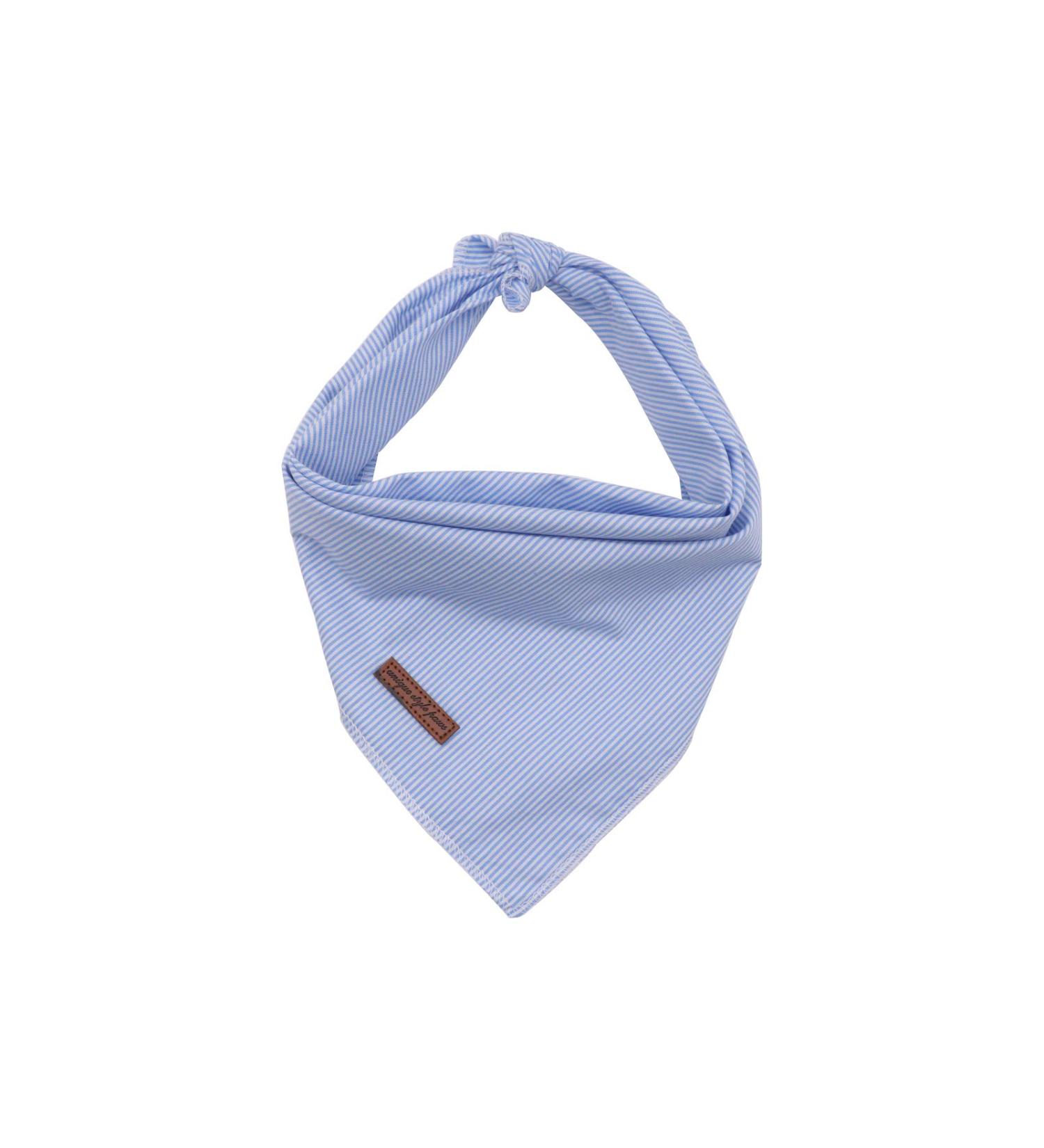 Unique Style Paws Washable Cotton Dog Bandana - Large Blue Stripe - 1PC Triangle Scarf for Dogs and Cats - Buy Online on SooperMarket.com