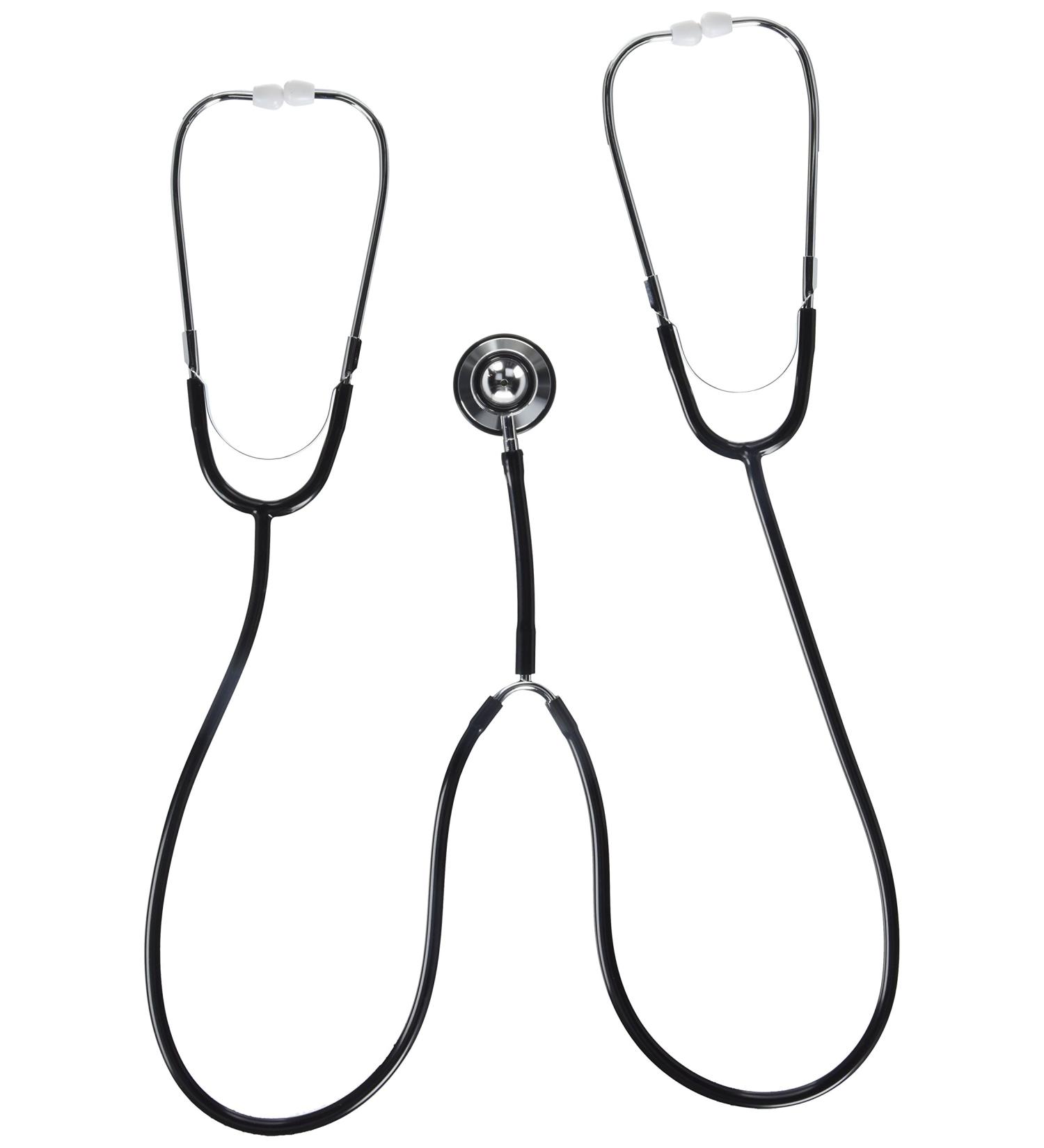 Veridian 05-132 Dual Head Stethoscope - Black Aluminum for Teaching & Training | International Shipping Available - Buy Online on SooperMarket.com