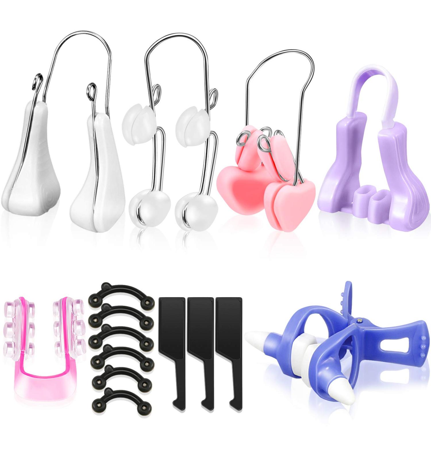 7-Piece Nose Up Lifting Shaper Clips Set | Silicone Slimming Tool for Nose Enhancement | Beauty Clip for Wide Low Curved and Big Noses - International Shipping - Buy Online on SooperMarket.com