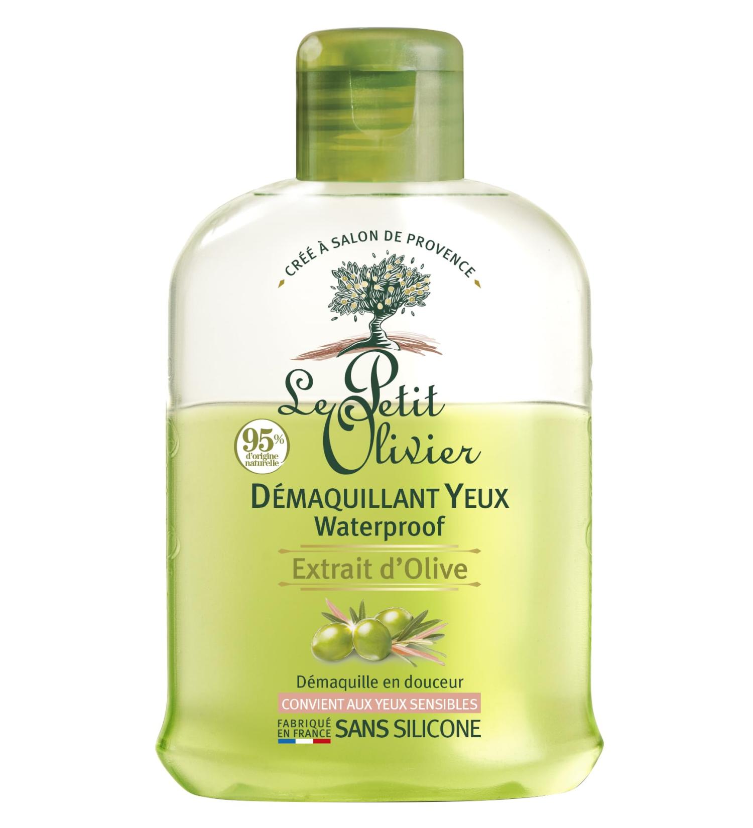 Le Petit Olivier - Waterproof Eye Make-Up Remover - Olive Extract - Made in France - 125 ml Bottle - Buy Online on SooperMarket.com