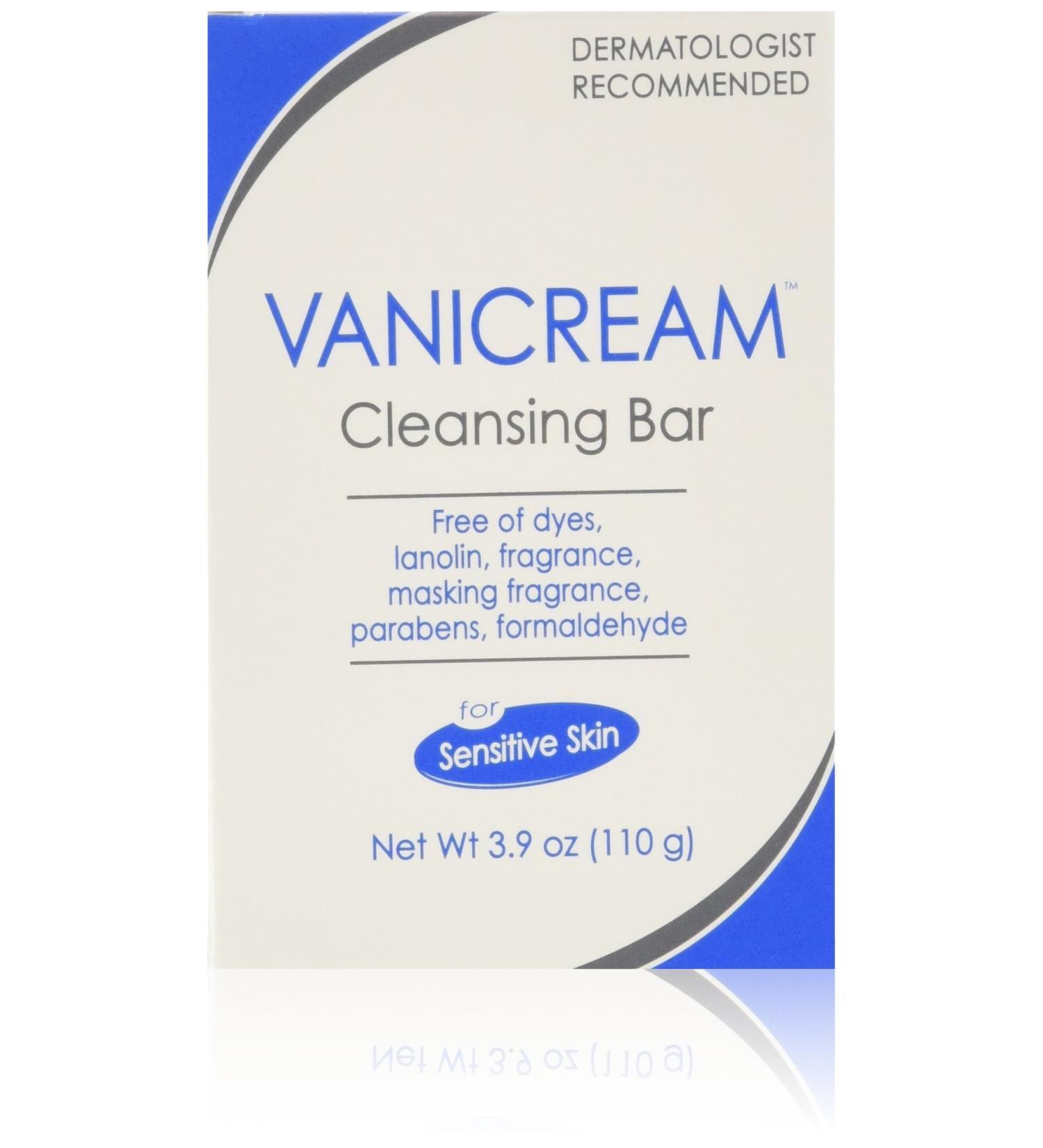 Vanicream Cleansing Bar 3.9 oz 4-Pack - Gentle Bar Soap for Sensitive Skin - Buy Online on SooperMarket.com
