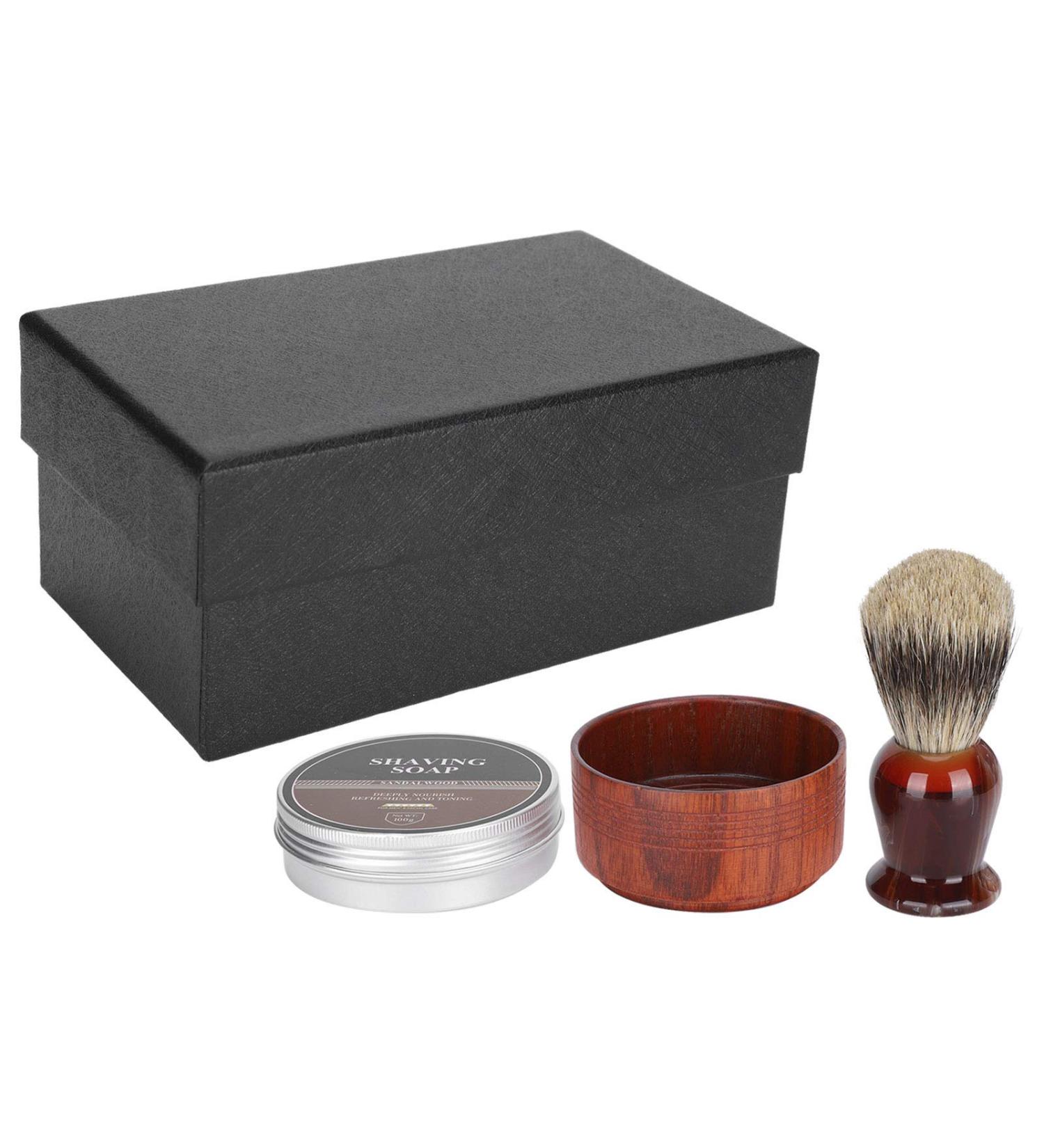 Mostache Shaving Tool Set - Premium Beard Shaving Brush Bowl & Soap for Ultimate Beard Care - Buy Online on SooperMarket.com