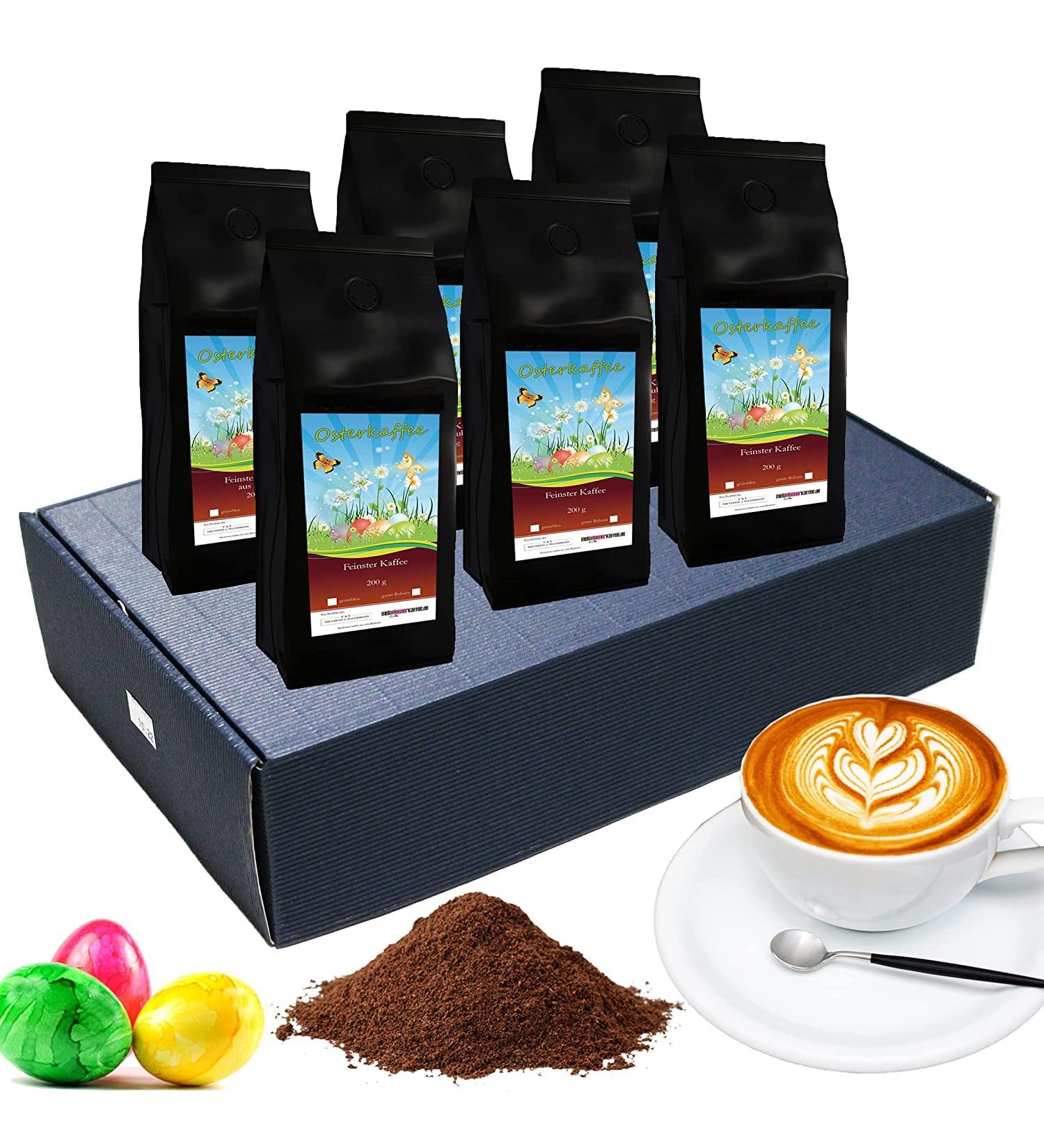 Easter Coffee Box - 6 Gourmet Ground Coffees Gift Set | Perfect Easter Gift | International Shipping - Buy Online on SooperMarket.com